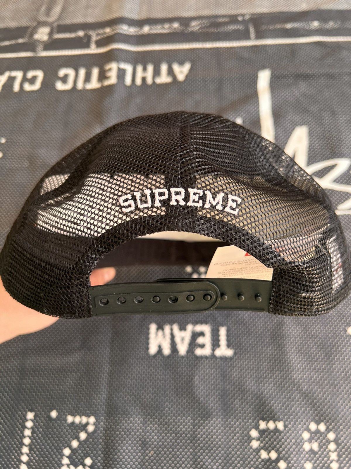 Supreme Supreme Pins Mesh Back 5 Panel Black cap hat snapback enamel Size ONE SIZE - 14 Thumbnail