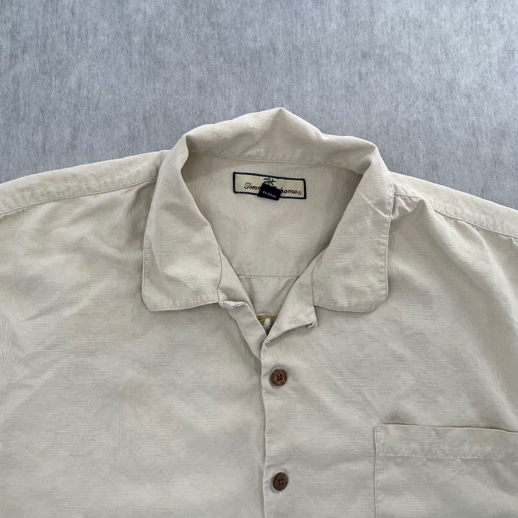 Tommy Bahama Tommy Bahama Shirt Adult 2XL Cream Silk Martini Lounge Embroidered Camp Mermaid Size US XXL / EU 58 / 5 - 4 Thumbnail