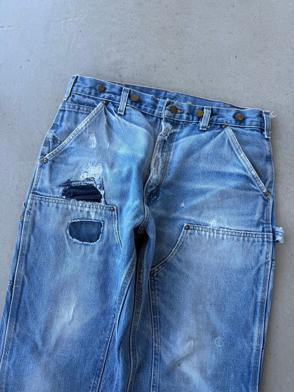 Carhartt Vintage 90s Carhartt Denim Double Knee Workwear Pants Size US 34 / EU 50 - 3 Thumbnail