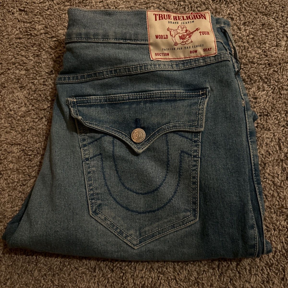 True Religion True Religion Geno Relaxed Slim Jeans size 34/32 Size US 34 / EU 50 - 1 Thumbnail