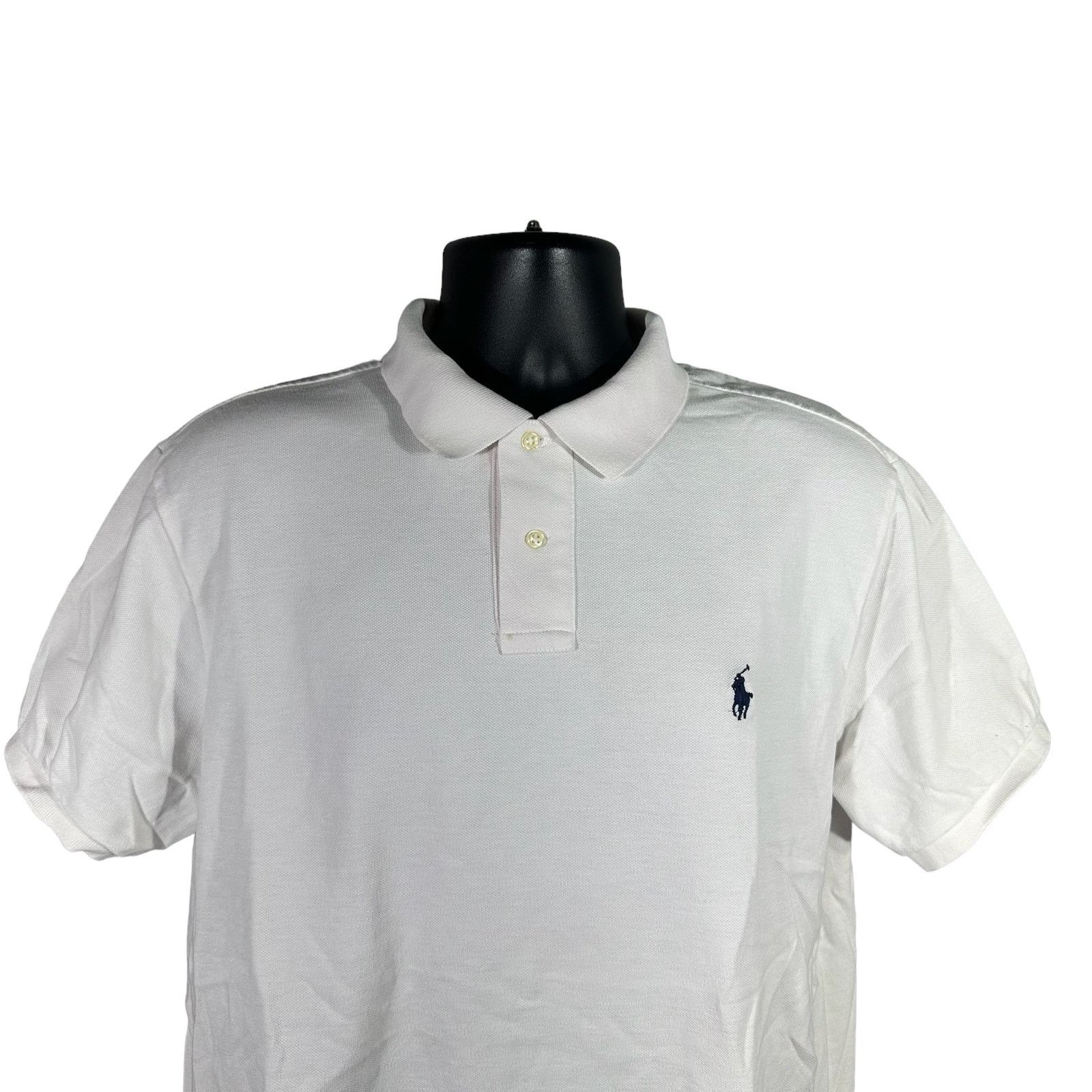 Polo Ralph Lauren Polo Ralph Lauren Custom Fit Cotton Polo Size US XL / EU 56 / 4 - 2 Thumbnail