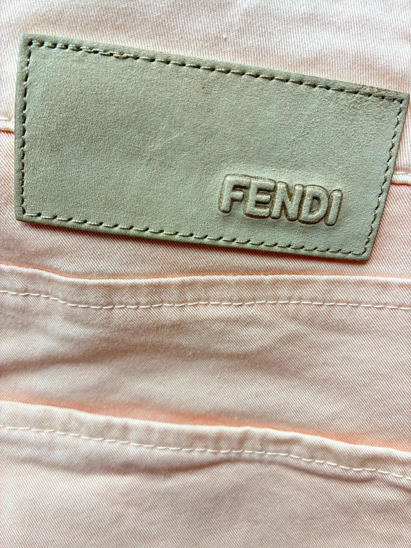 Fendi FENDI women's 36 cotton stretch casual pants Size 26" / US 2 / IT 38 - 4 Thumbnail