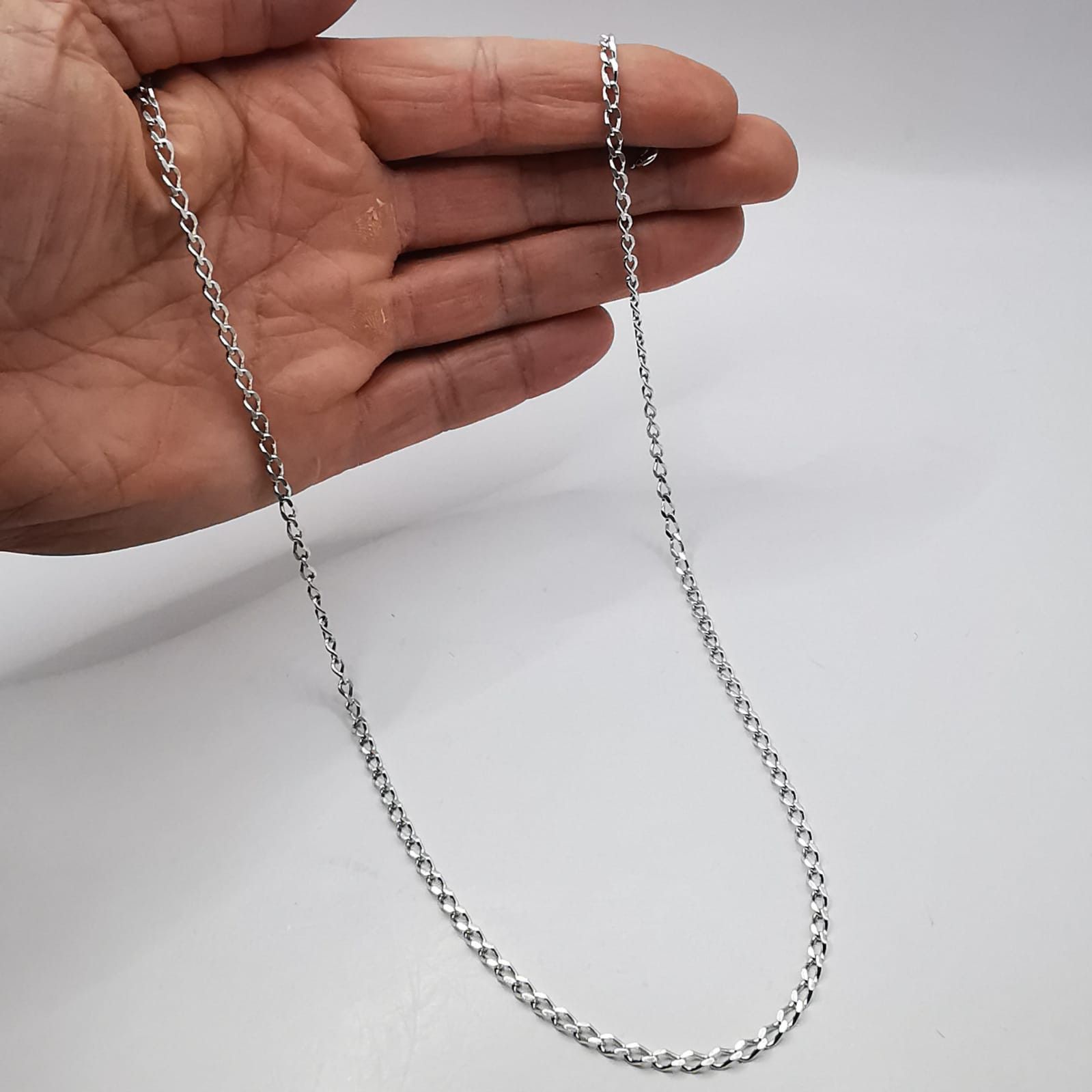 Sterling Silver Vintage Chain Necklece,925 Sterling Silver,Signed , 11,24g Size ONE SIZE - 8 Thumbnail