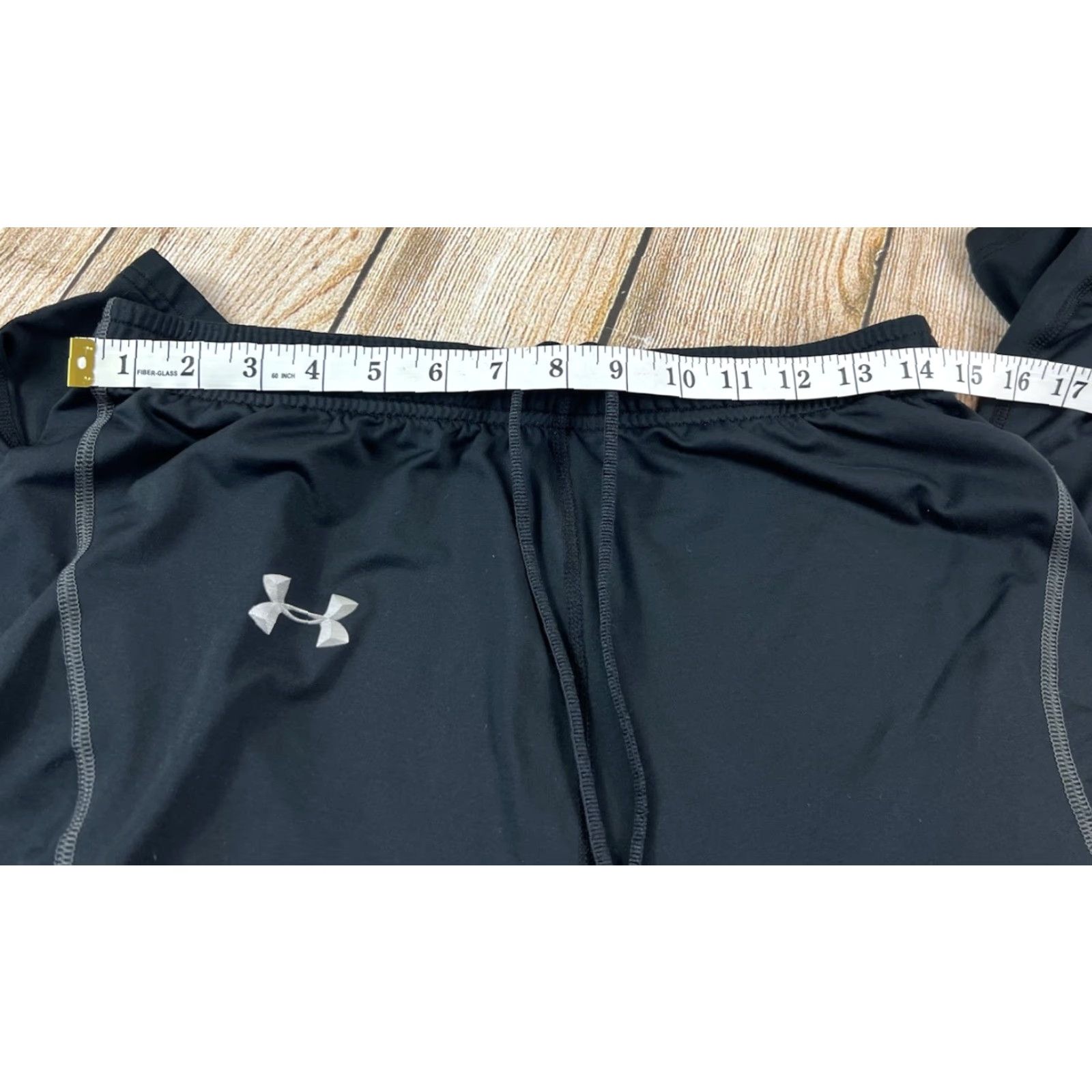 Under Armour VINTAGE Under Armour Men Sweatpants Black L Large Drawstring Slim Fit Activewear Pants Size US 33 - 6 Thumbnail