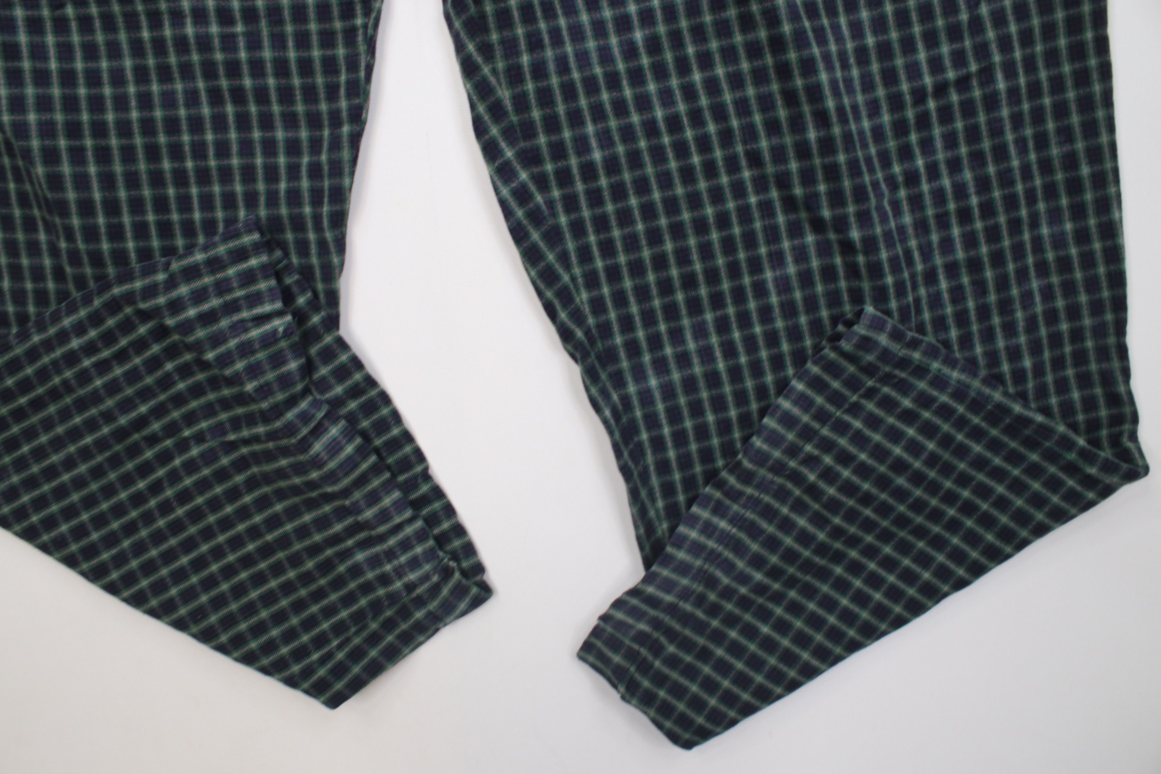 J.Crew Vintage 90s J Crew Oarsman Wide Leg Flannel Pajamas Pants Size US 36 / EU 52 - 5 Thumbnail
