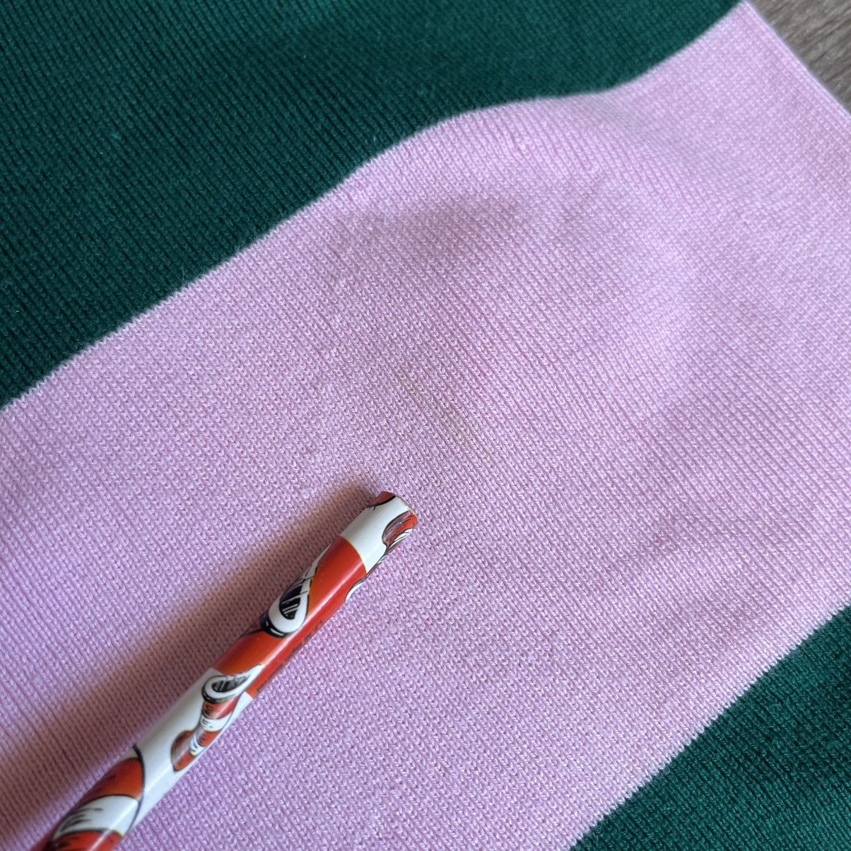 Golf le Fleur Golf le Fleur Wavy Stripe Knit Polo Shirt Pink Green Rare Size US L / EU 52-54 / 3 - 9 Thumbnail