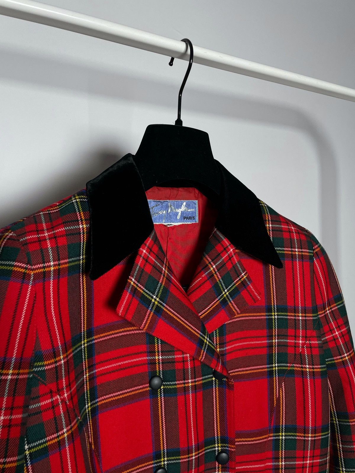 Thierry Mugler Thierry Mugler Tartan Vintage 90s Archive Jacket Size M / US 6-8 / IT 42-44 - 2 Thumbnail