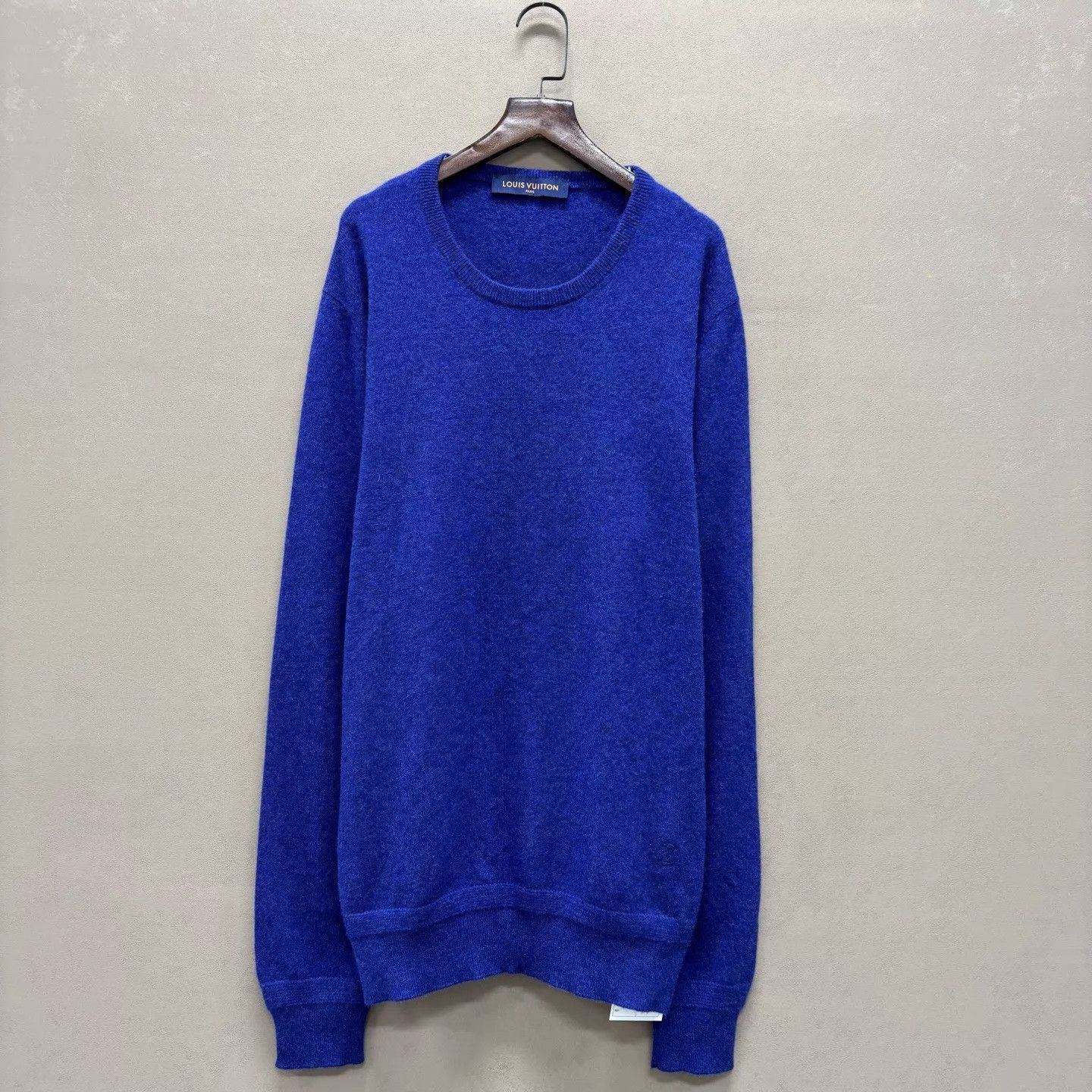 Louis Vuitton Louis Vuitton 98 New Blue Wool Sweater ys001717 Size US L / EU 52-54 / 3 - 1 Thumbnail
