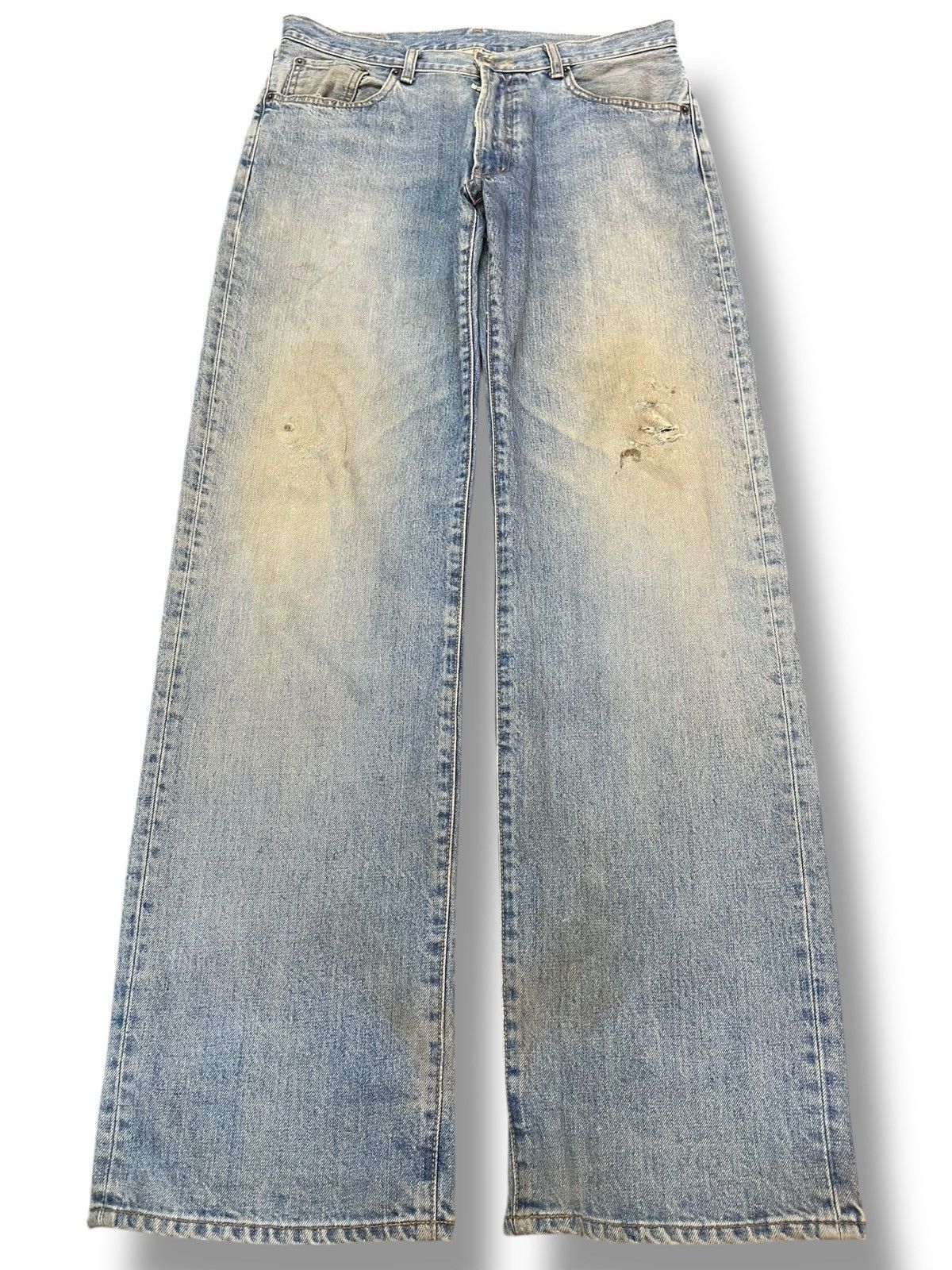 Beauty Beast × Japanese Brand × Warehouse Vintage Unique Clothing Warehouse Mudwash Distressed Denim Size US 33 - 1 Thumbnail
