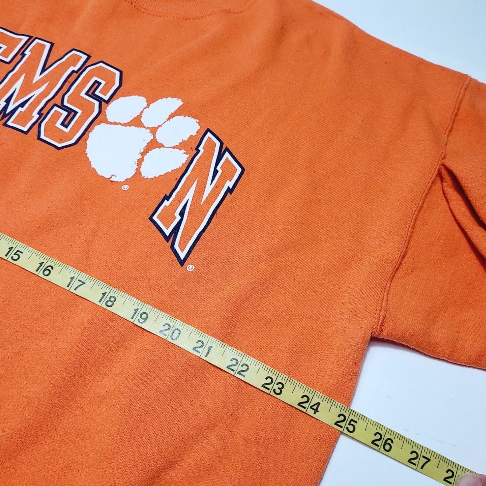 Champion VINTAGE Champion Clemson Tigers Sweatshirt Mens XL Orange Crew Neck Jersey Logo 90s Y2K NCAA Size US XL / EU 56 / 4 - 6 Thumbnail