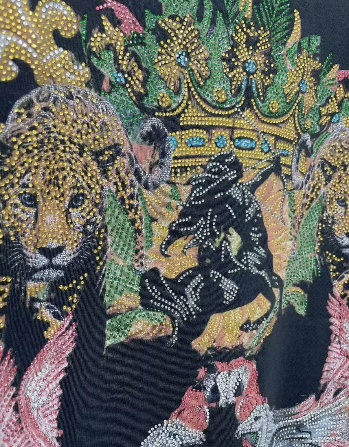 Philipp Plein PHILIPP PLEIN Cotton Rhinestone Short Sleeve T-shirt J30 Size US M / EU 48-50 / 2 - 3 Thumbnail