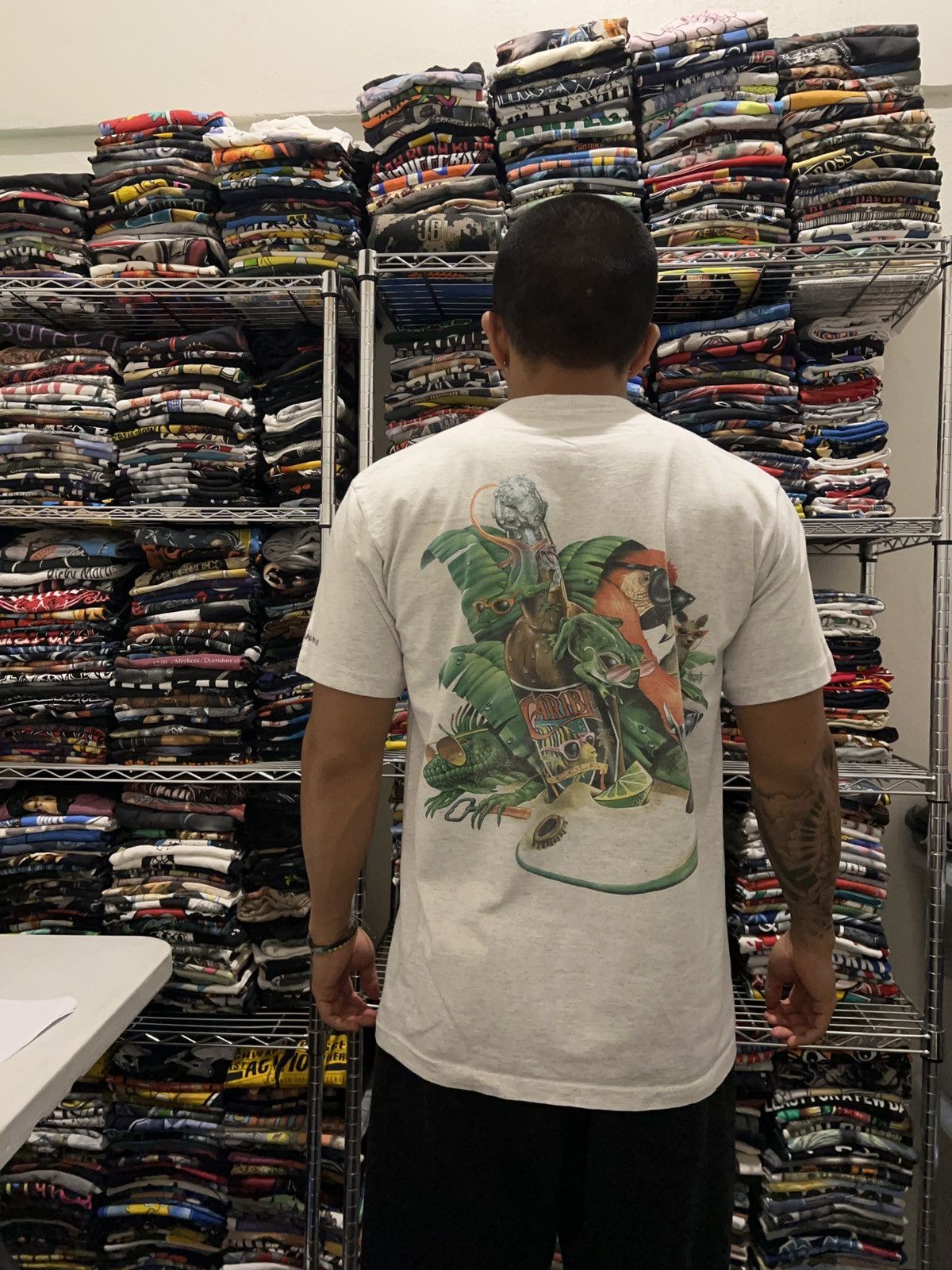 Caribbean Soul Nassau Single Stitch Beer Bahamas Nature Mazzotta Tee Size US XL / EU 56 / 4 - 3 Thumbnail