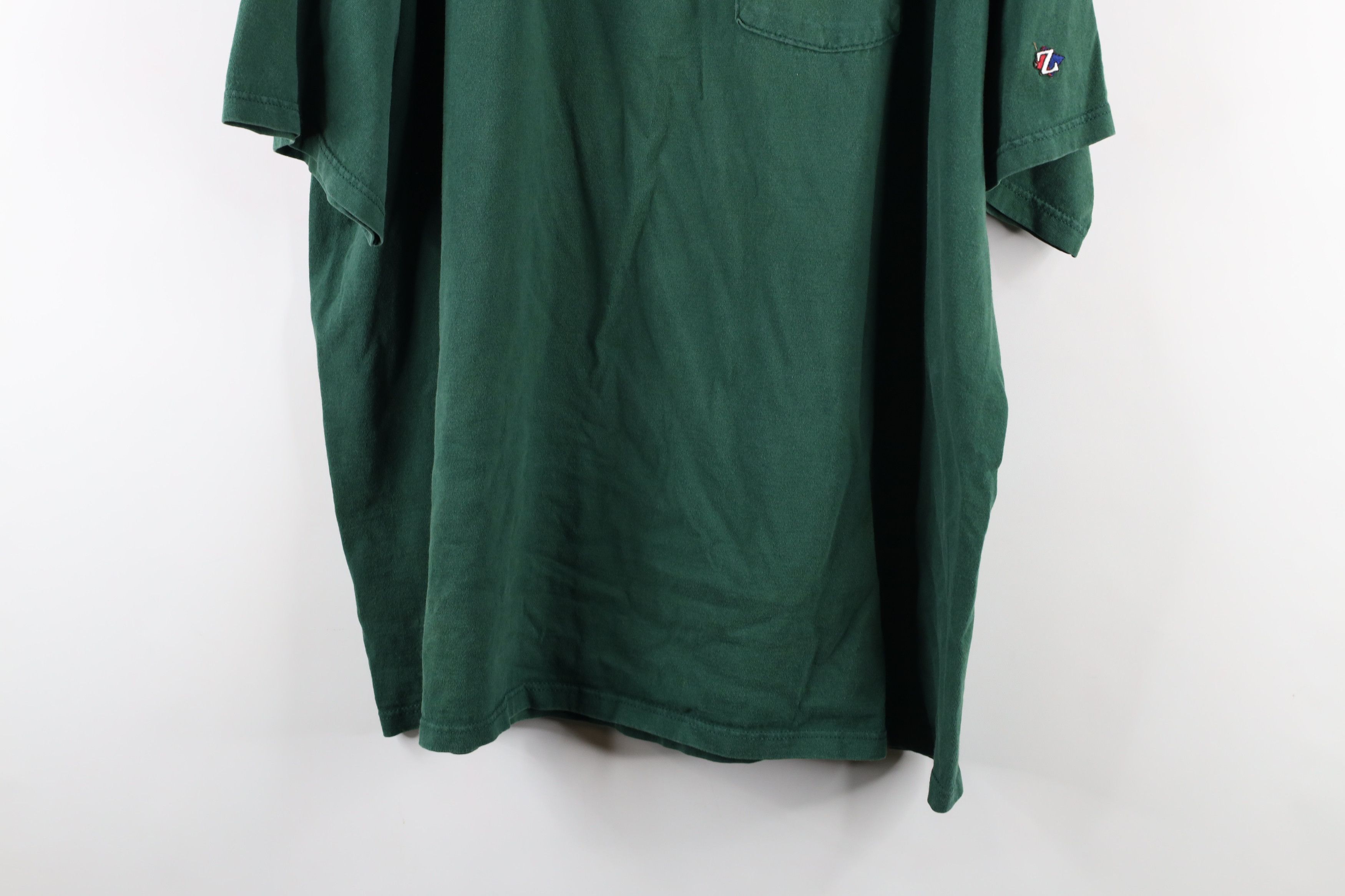Vintage Vintage 90s Streetwear Heavyweight Pocket T-Shirt Green USA Size US XL / EU 56 / 4 - 3 Thumbnail