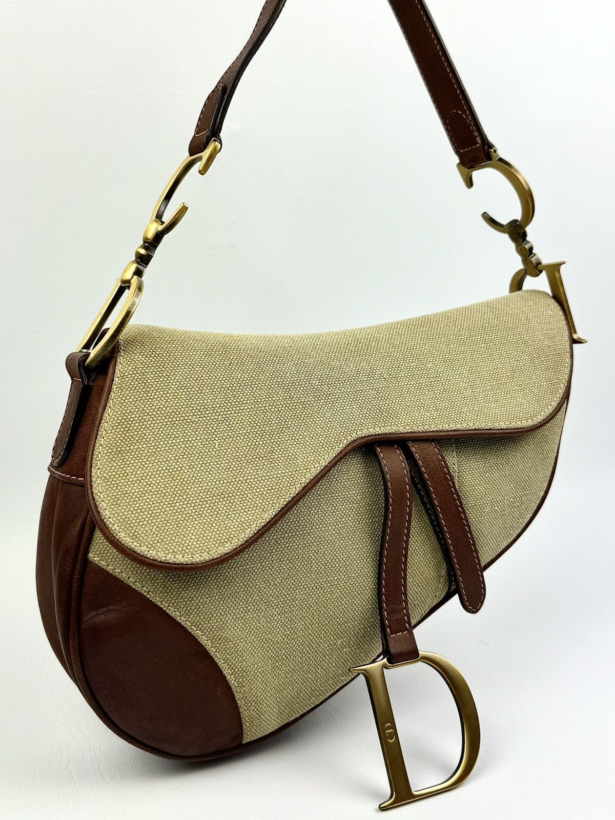 Dior Dior - John Galliano - SS/03 - Khaki & Brown - Saddle Size ONE SIZE - 3 Thumbnail