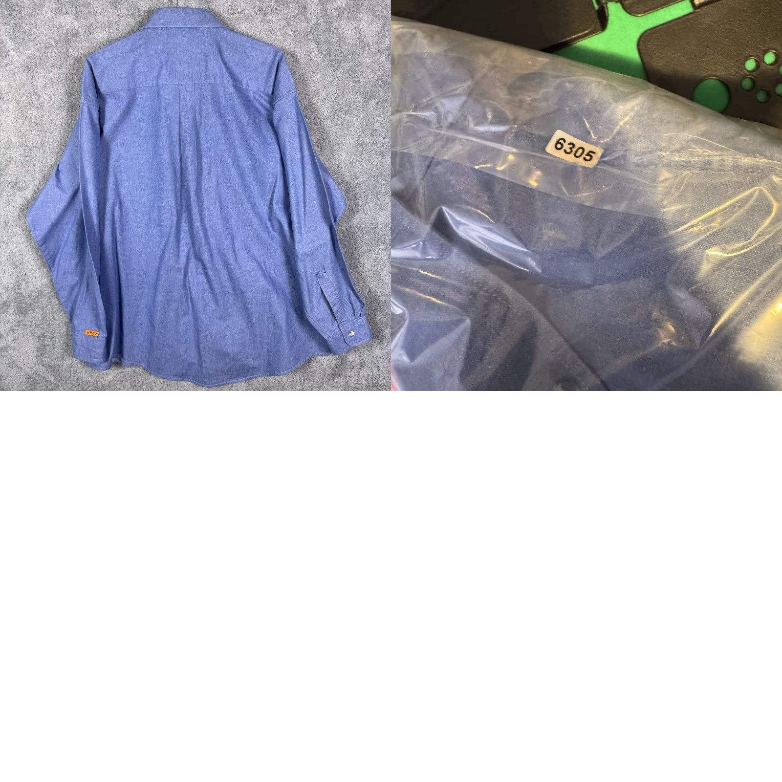 Wrangler Wrangler Shirt Mens 2XL Denim Canvas FR Riggs Workwear 8.1 ATPV HRC2 Utility Denim Canvas Utility Size US XXL / EU 58 / 5 - 9 Thumbnail