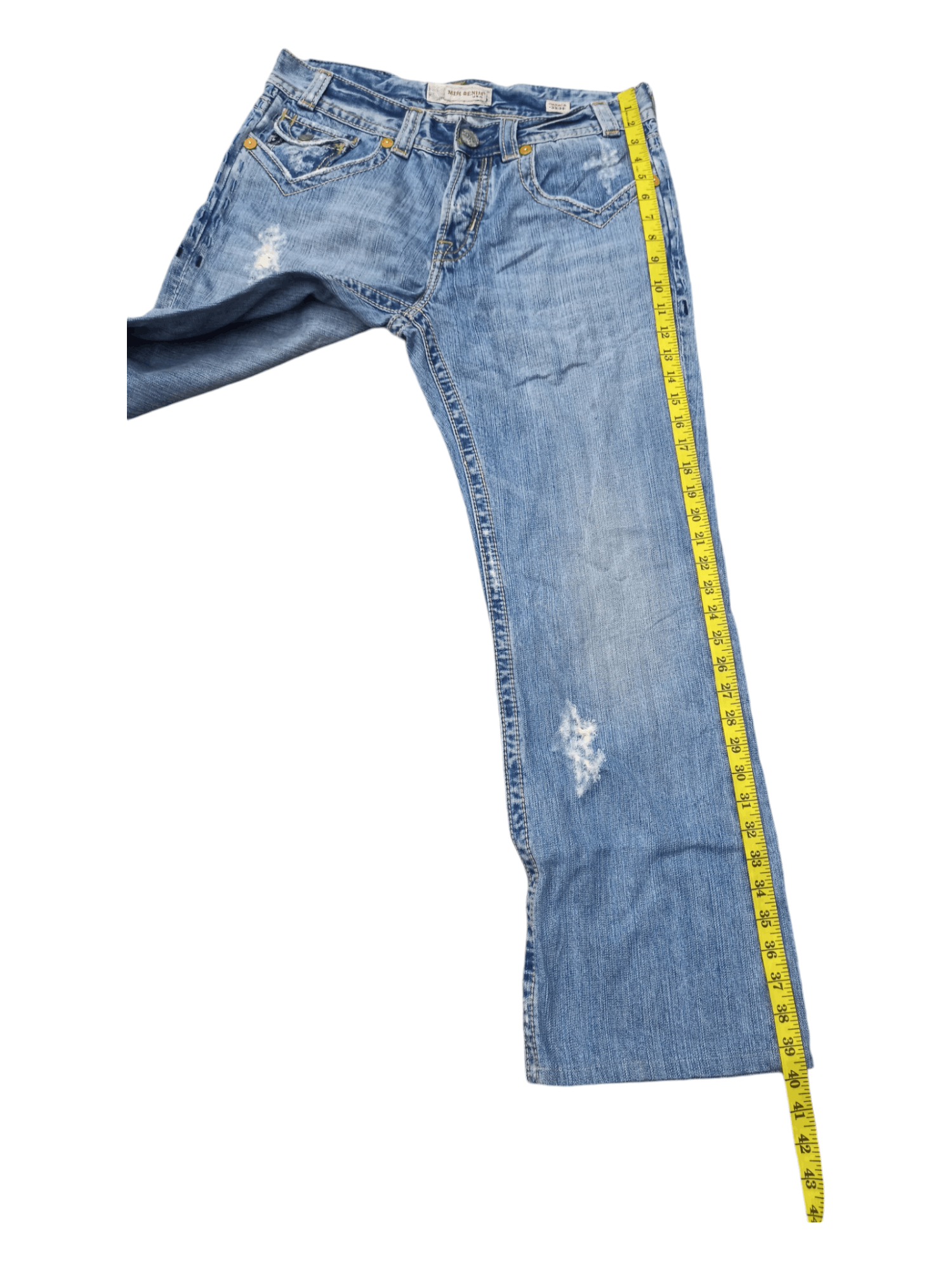 Mek Denim Vintage Mek Denim Distressed Sun Faded Jeans Size US 33 - 20 Thumbnail