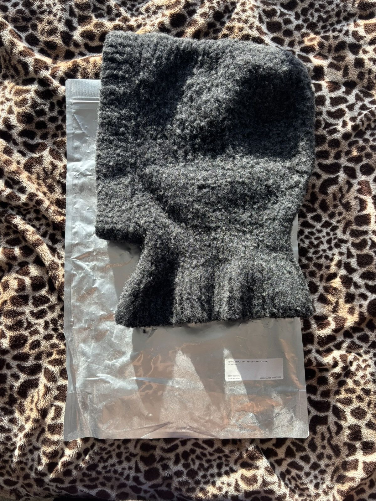 Vuja De Vuja De distressed wool balaclava