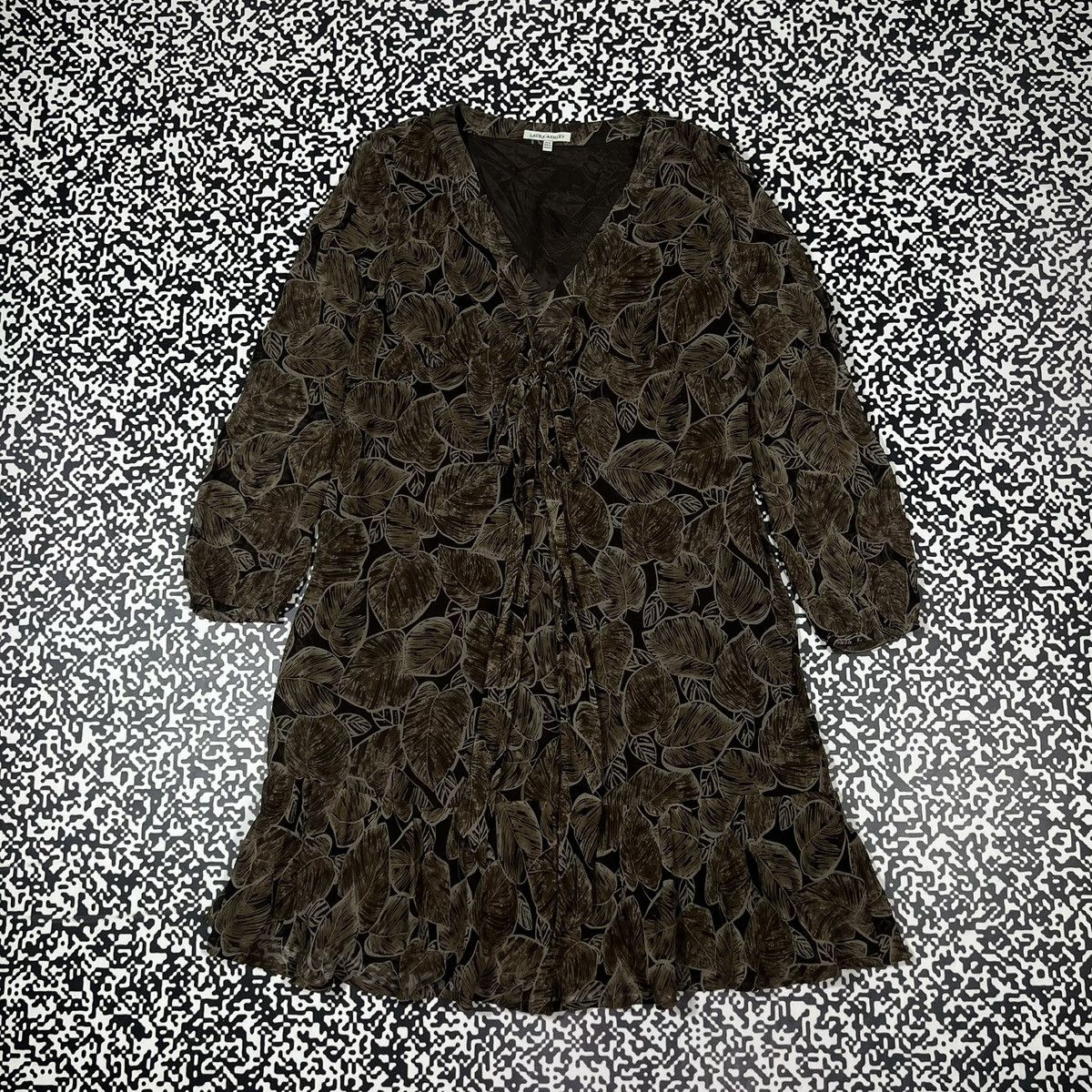 Laura Ashley Vintage Y2K Laura Ashley Silk Retro Luxury Style Maxi Dress Size XXL / US 16-18 / IT 52-54 - 4 Thumbnail