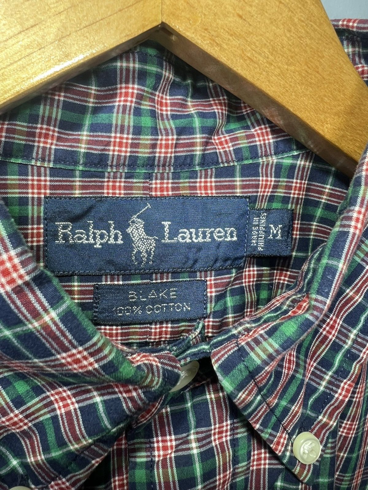 Polo Ralph Lauren Polo Ralph Lauren Men's Sz M Blake Christmas Plaid Red Green Size US M / EU 48-50 / 2 - 6 Thumbnail