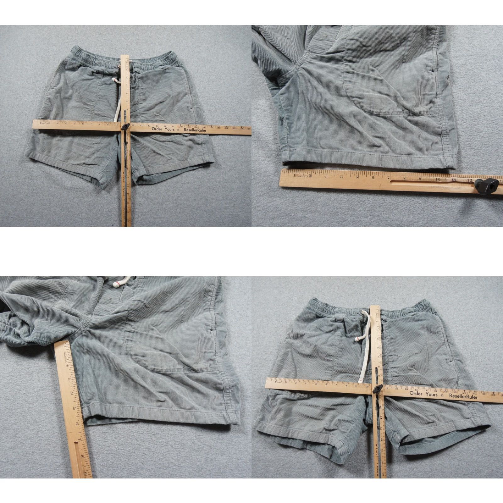 Wallace & Barnes Wallace & Barnes Shorts Mens Small Blue Corduroy Drawstring Faded 6" Inseam Size US 29 - 8 Thumbnail