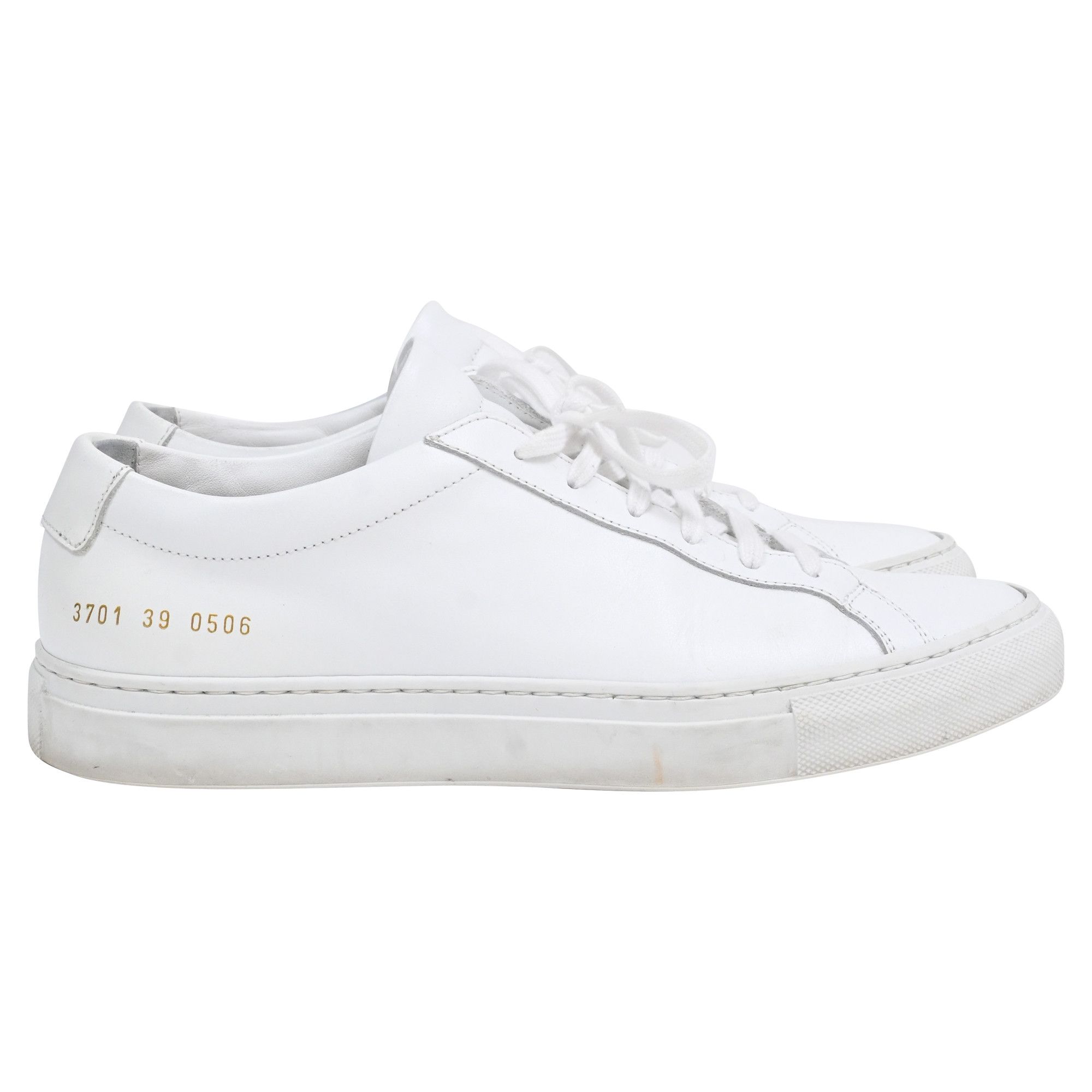 Common Projects Common Projects Original Achilles Sneakers in White Leather Size US 9 / IT 39 - 1 Thumbnail
