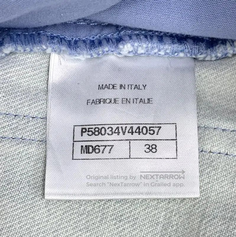 Chanel Chanel Light Blue Cotton Women's Shorts . Size 23" - 6 Thumbnail