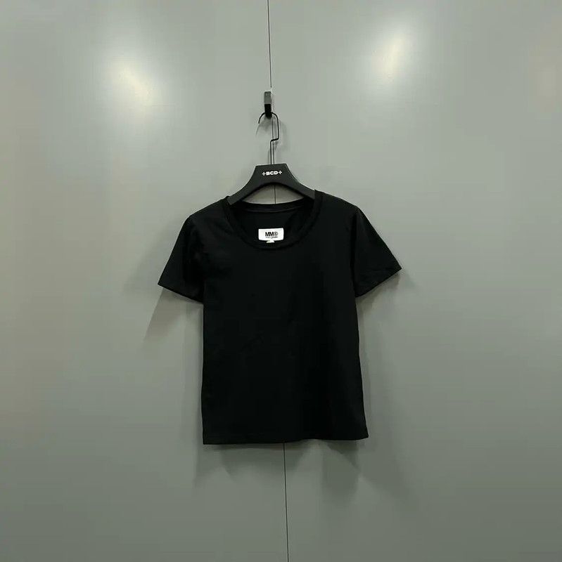 Maison Margiela Black Cotton Short Sleeve T-Shirt 0089