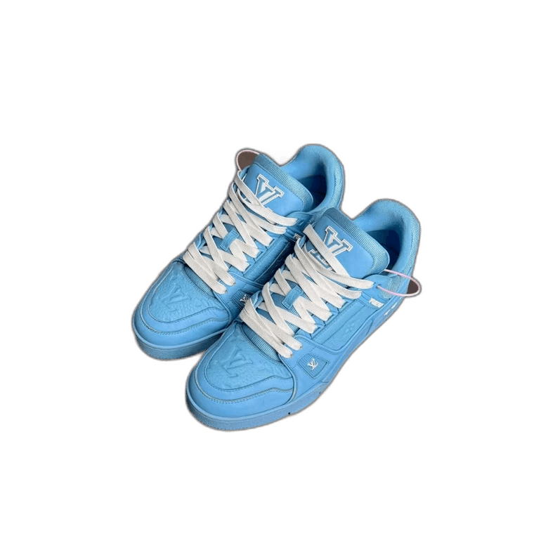 LV Louis Vuitton Trainer Blue Sneakers UK7