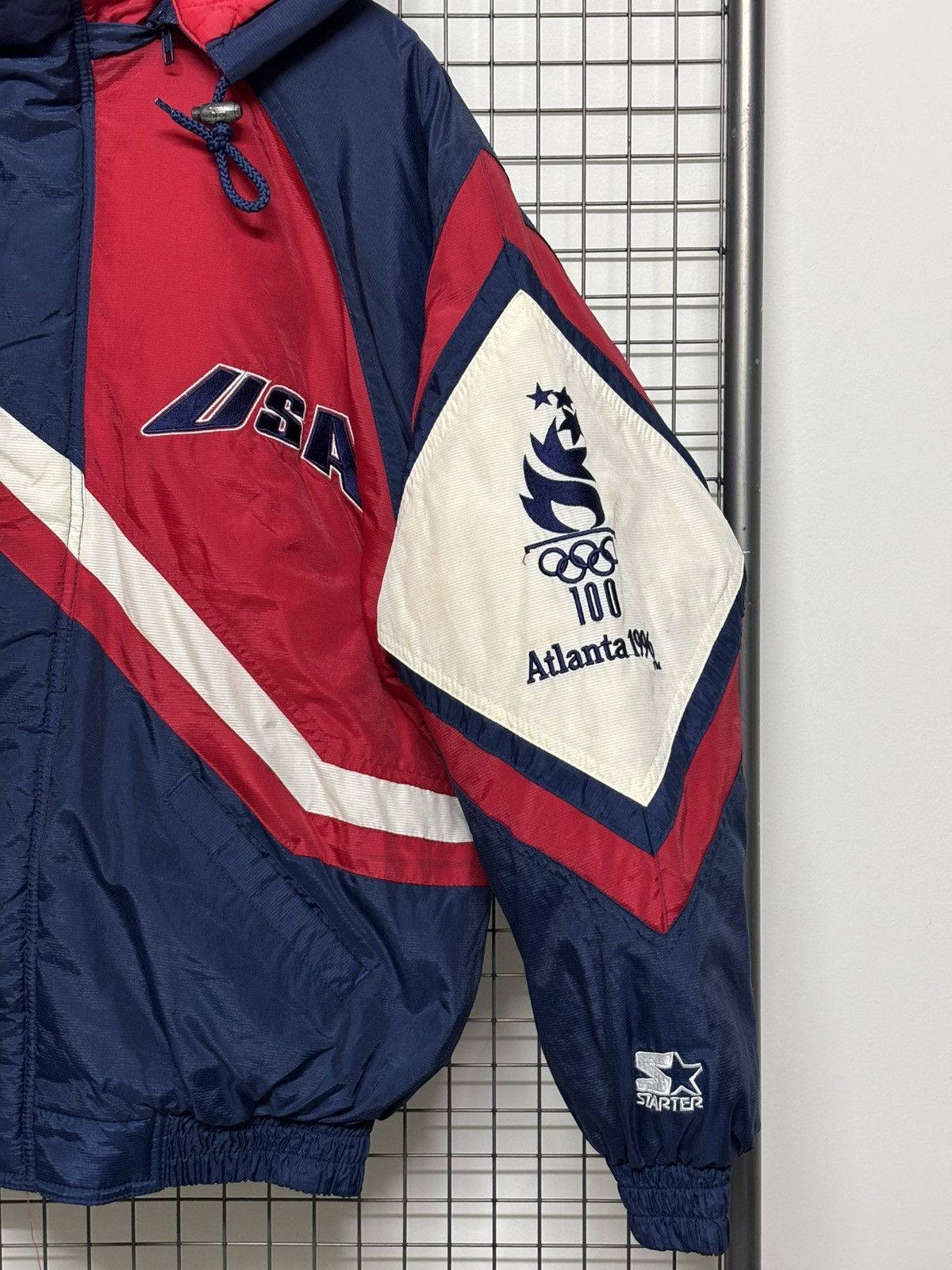 Starter 🚨FINAL DROP🚨Vintage Olympic USA Starter Atlanta 1996 Zipper Size US M / EU 48-50 / 2 - 2 Thumbnail