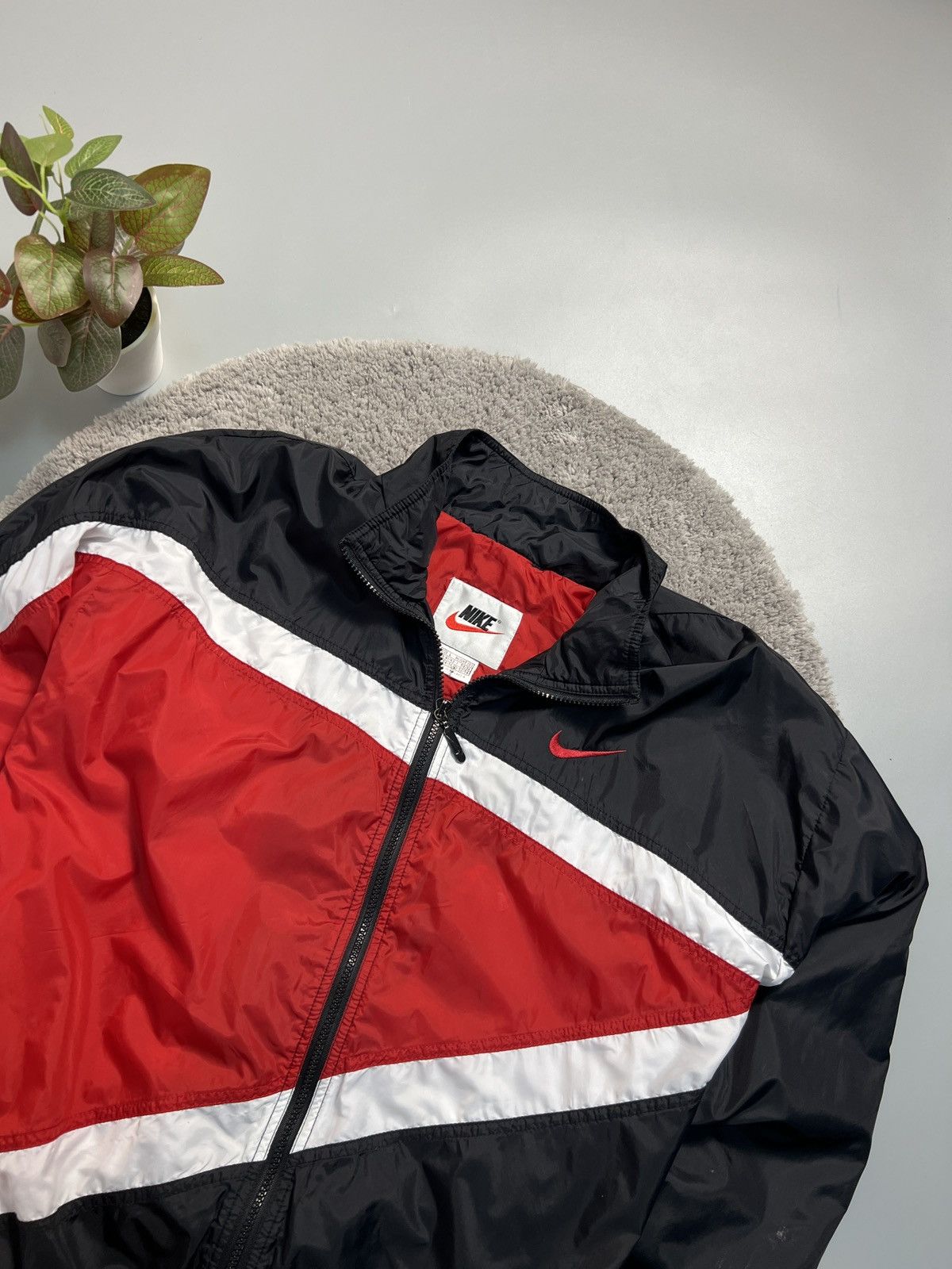 Nike × Vintage 90’s NIKE RARE BIG BACK SWOOSH LOGO Y2K TRACK JACKET Size US L / EU 52-54 / 3 - 3 Thumbnail