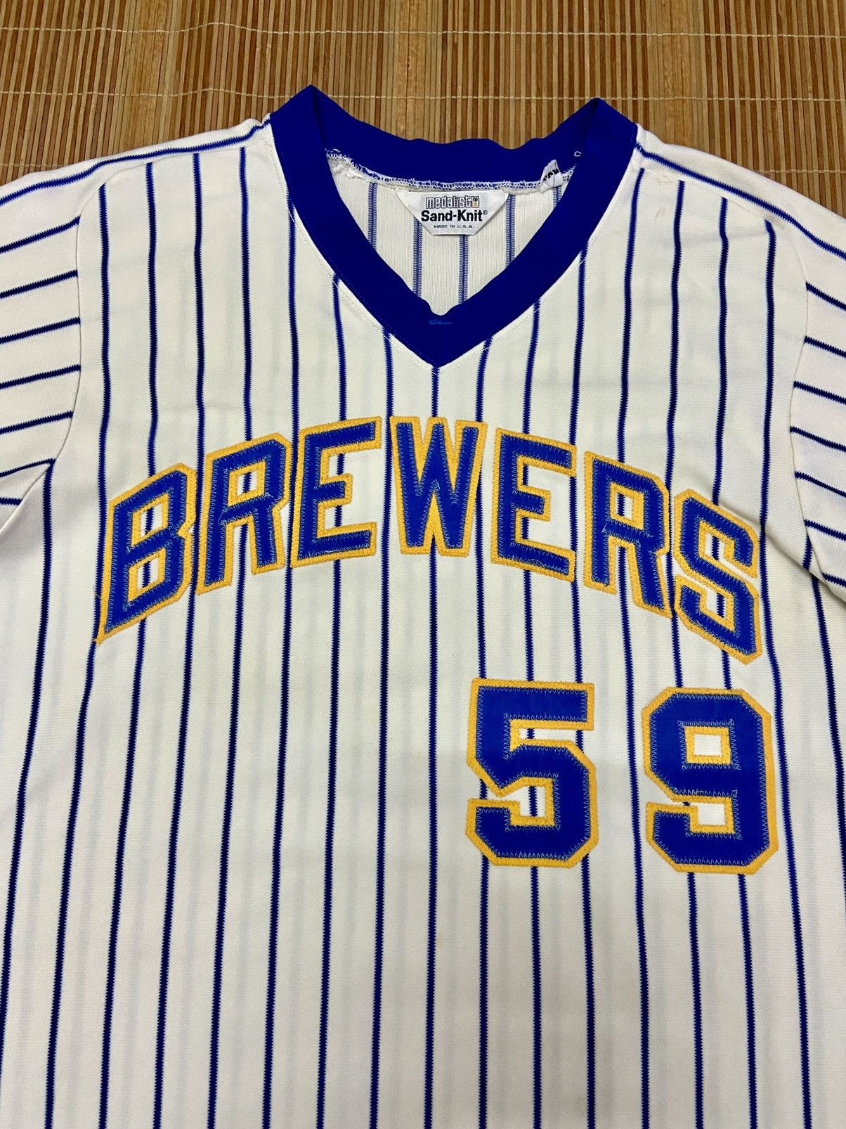 Other VINTAGE Milwaukee Brewers Baseball Jersey Size US L / EU 52-54 / 3 - 11 Thumbnail