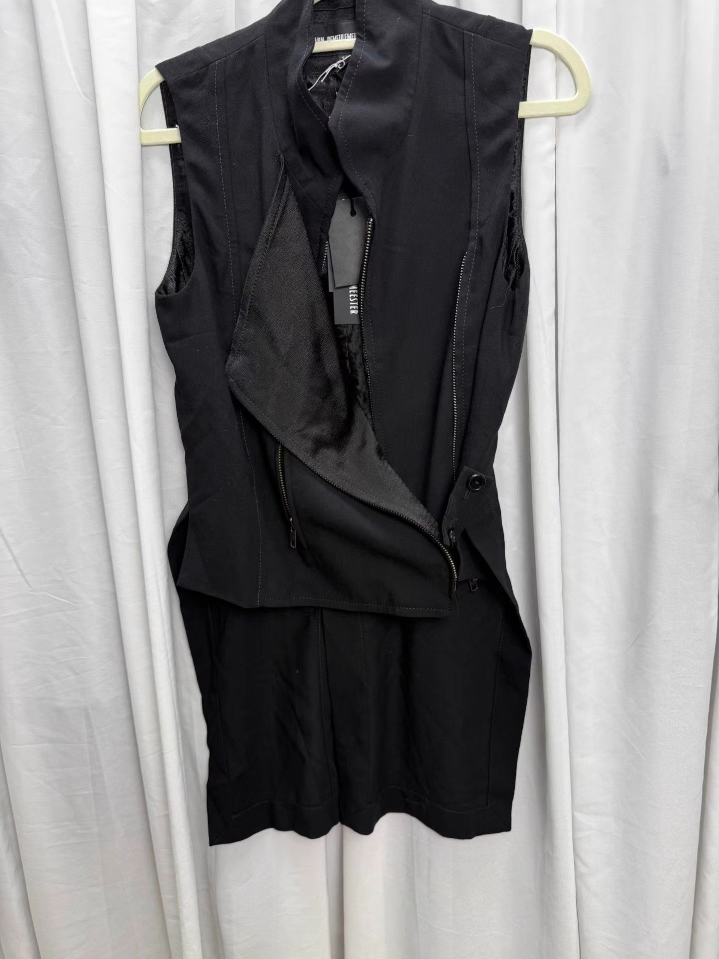 Ann Demeulemeester Ann Demeulemeester Double-Zip Satin Vest K20 Size XXS / US 00 / IT 34 - 9 Thumbnail