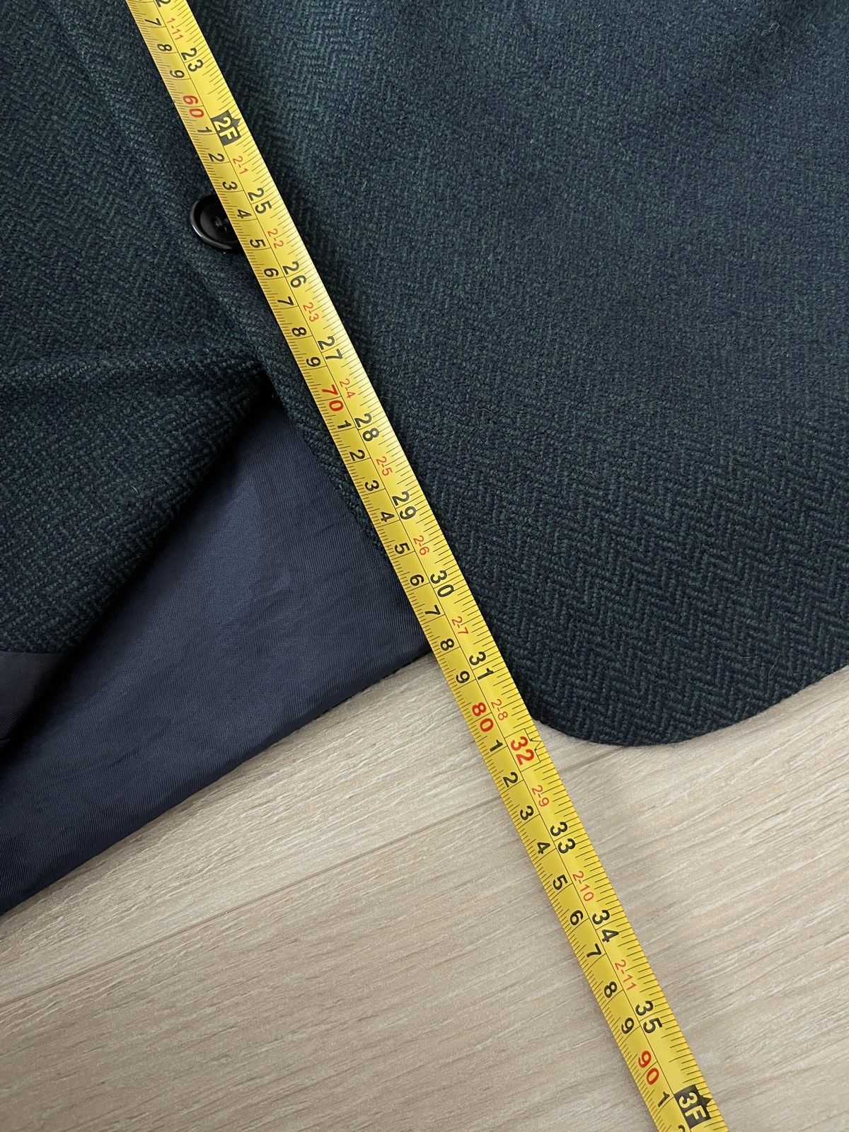 Strellson Vintage dark green wool blazer classic jacket sport coat Size 44R - 12 Thumbnail