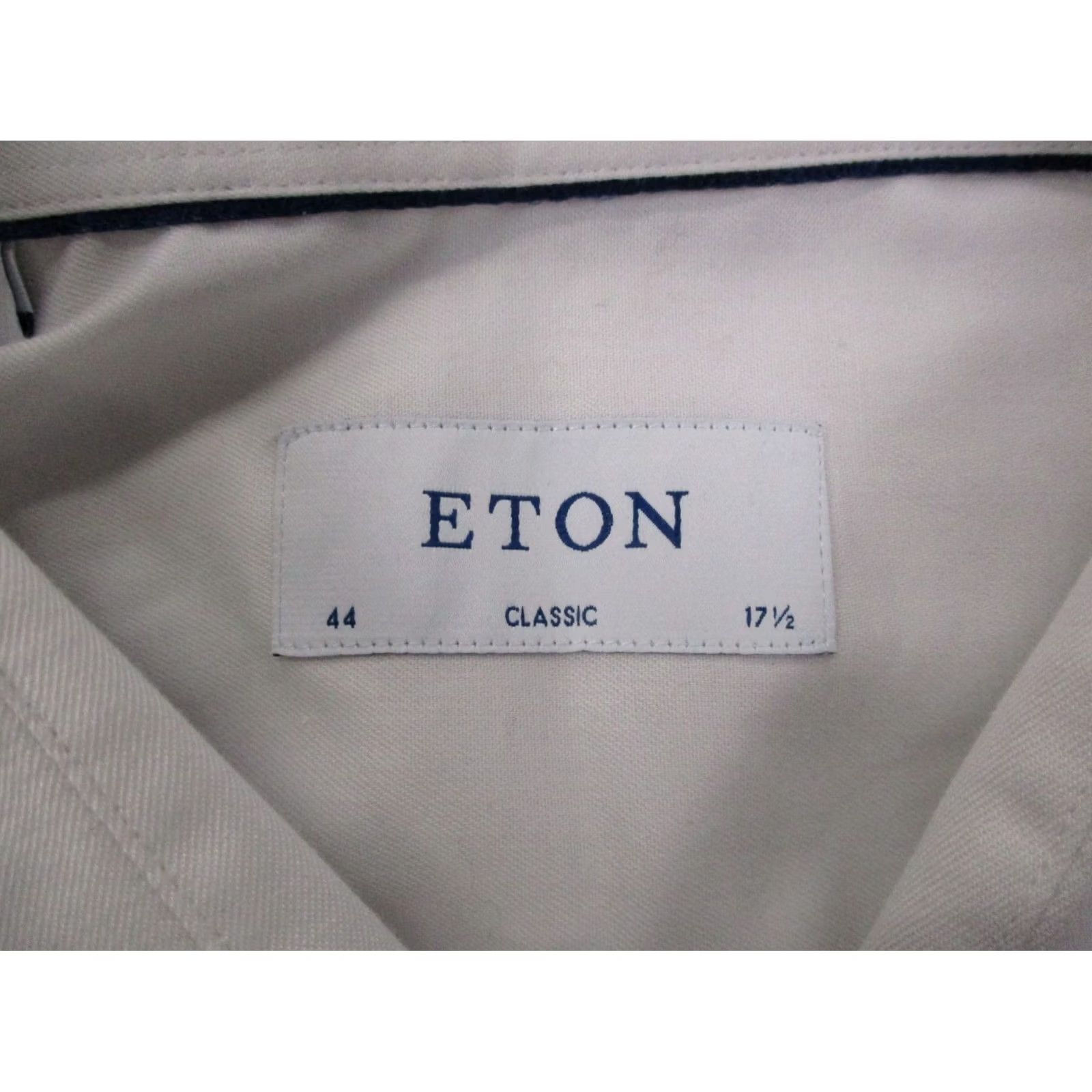 Eton Eton Shirt Mens XL 44 17.5 White Contemporary Dress Business Preppy Casual Club Knit Button-Up Collared Regular Cotton Mens Size US XL / EU 56 / 4 - 6 Thumbnail