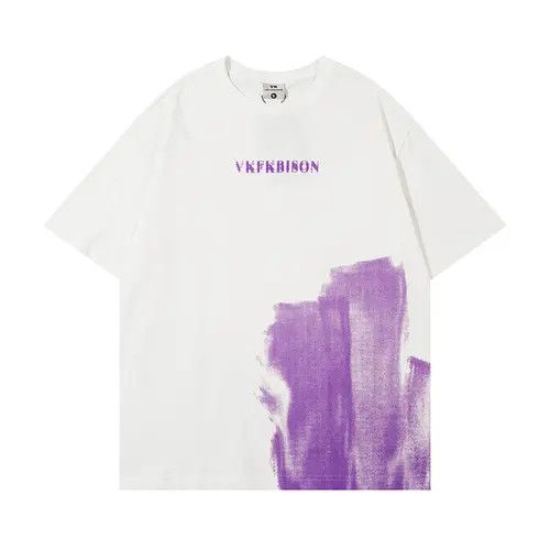 VIBE Color painting trend loose cotton men's t-shirt Size US L / EU 52-54 / 3 - 5 Thumbnail