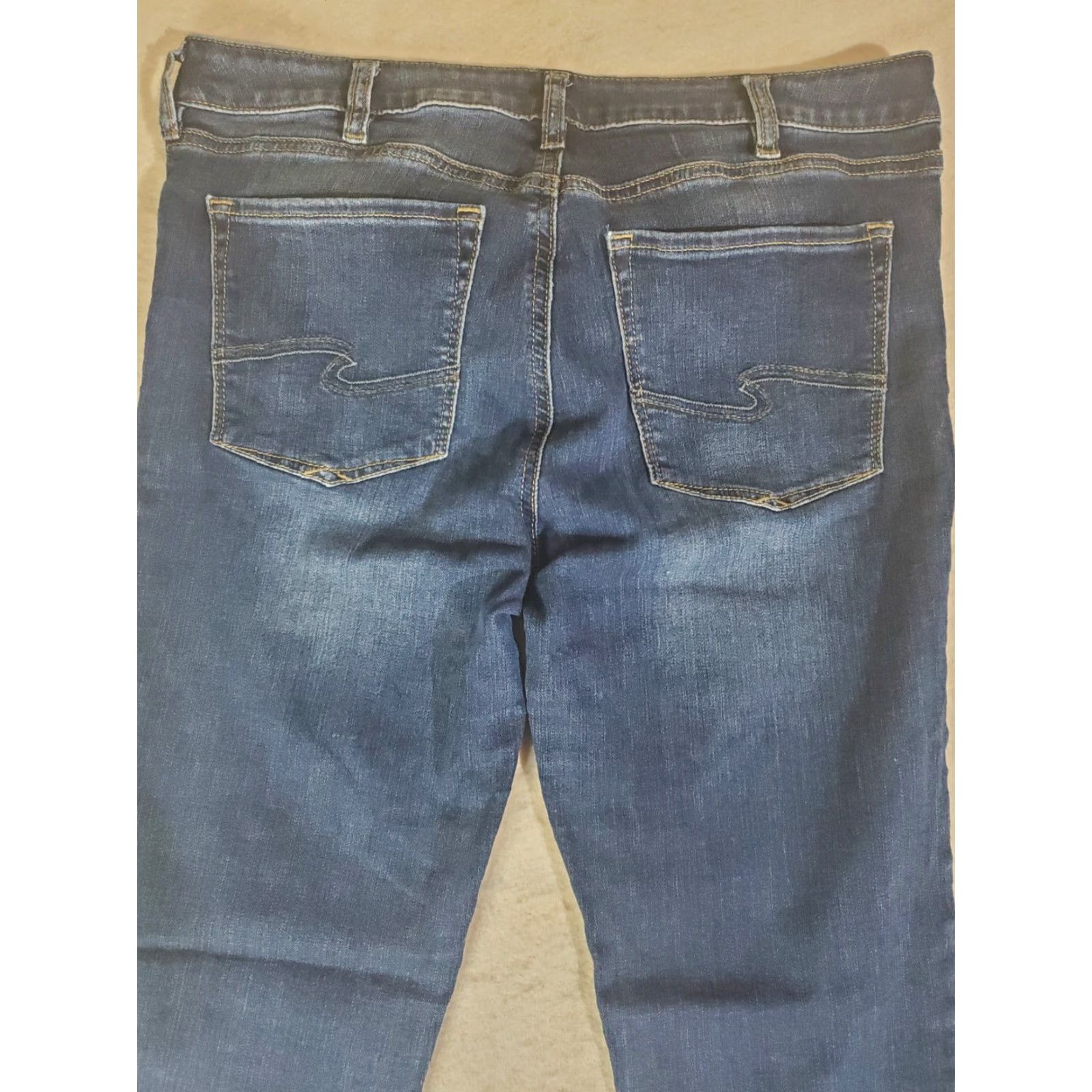 Silver Jeans Co. Silver Jeans Signature Jeans Womens 32 x 29 Skinny Dark Wash Denim Blue Size 24" / US 00 / IT 34 - 6 Thumbnail