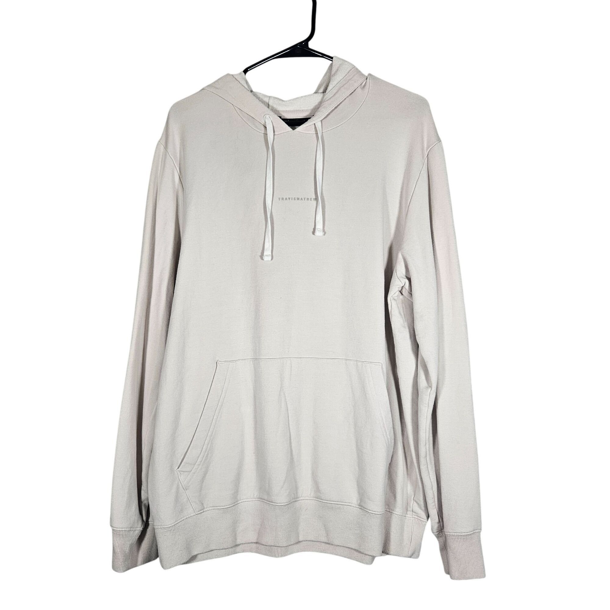 TravisMathew TravisMathew Mens Large Hoodie Sweatshirt Light Gray Modal & Size US L / EU 52-54 / 3 - 2 Thumbnail