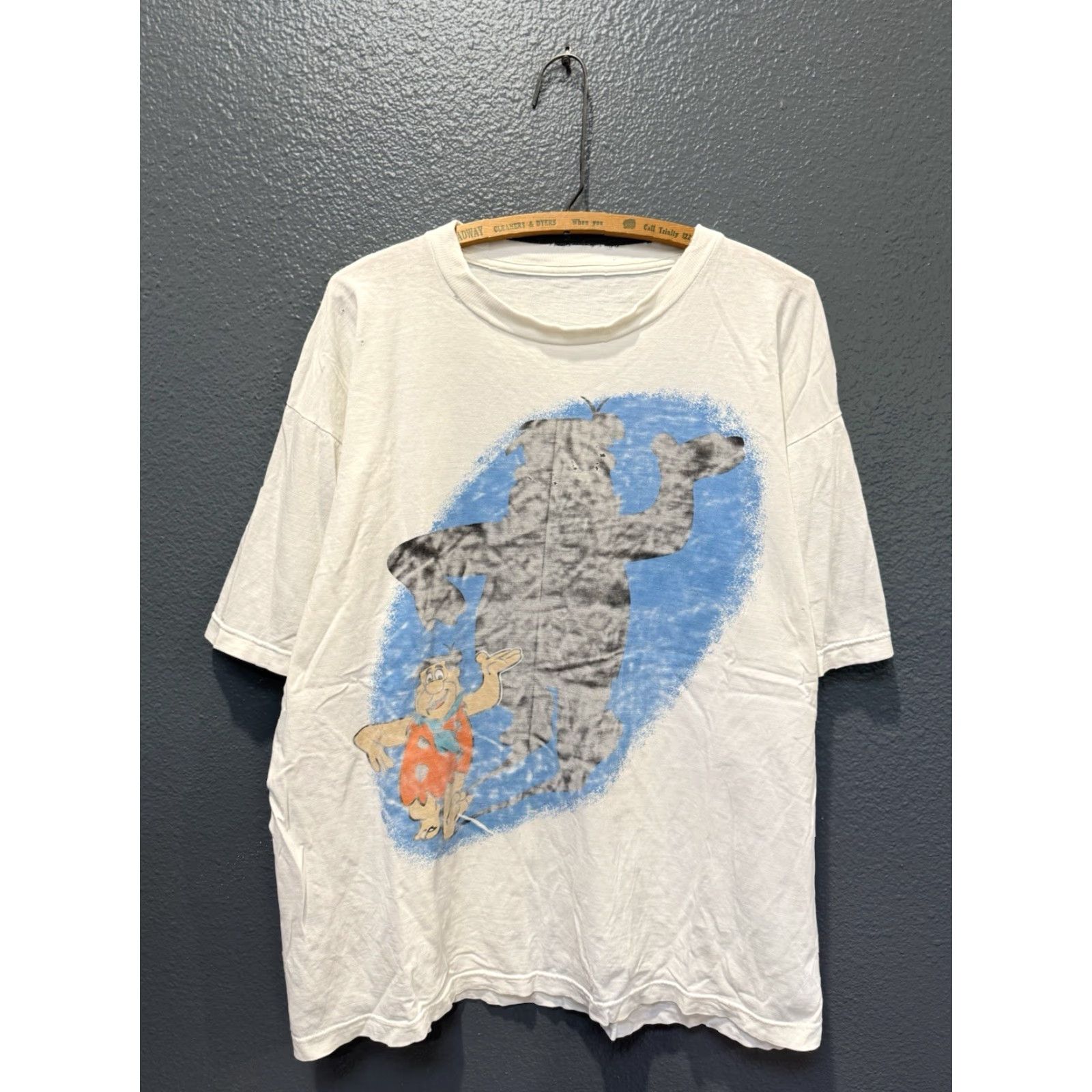 FRED VINTAGE The Flintstones White Fred Flintstone Tee Shirt XL Men 90s Shirt Size US XL / EU 56 / 4 - 3 Thumbnail