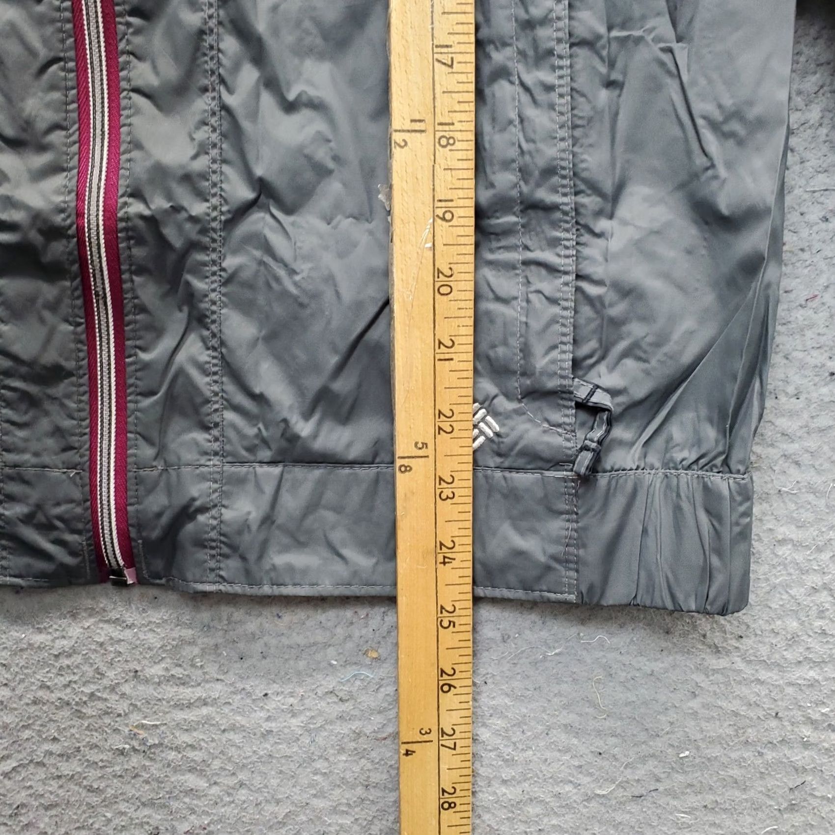 Rains Columbia Omni-Shade Rain Windbreaker Jacket Womens M Gray Hooded Full Zip Nike Size M / US 6-8 / IT 42-44 - 3 Thumbnail