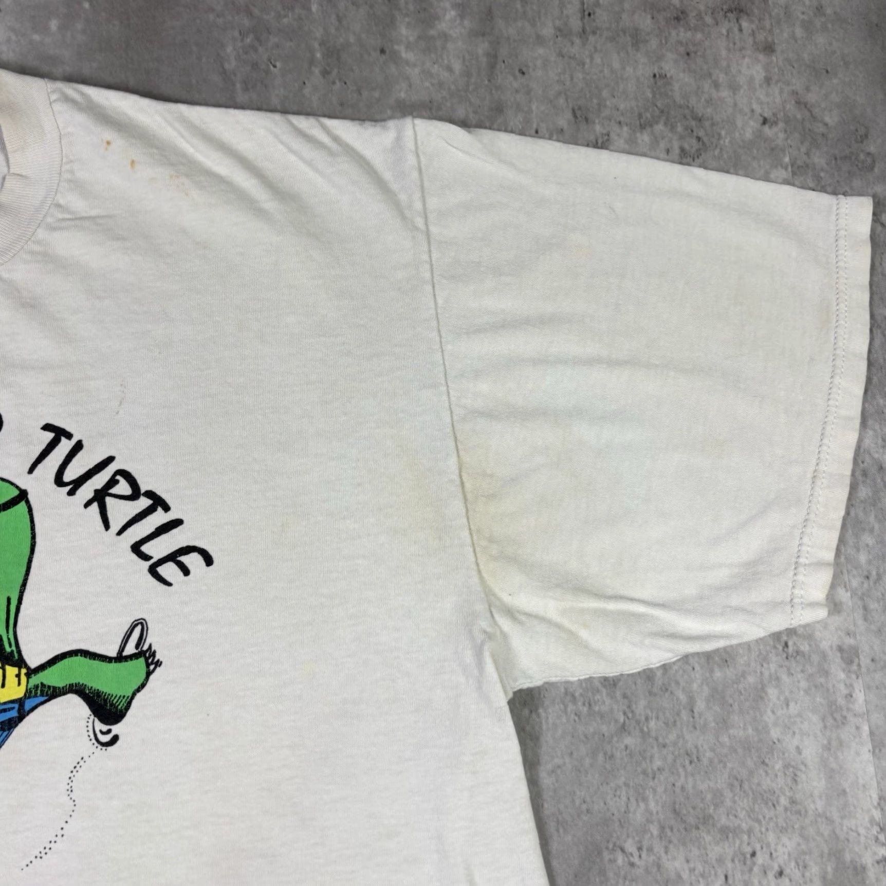 Jerzees VINTAGE Jerzees The Three Eyed Turtle Bar Beer Promo T Shirt XL White Crew Neck Short Sleeve Mens Size US XL / EU 56 / 4 - 4 Thumbnail