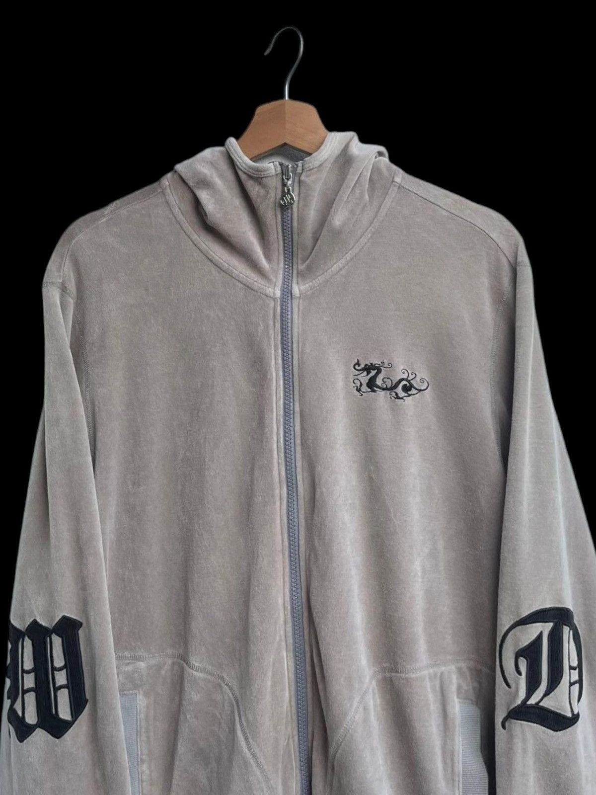 Hysteric Glamour Dance to Dragon Kyoto Japan Skull Velour Hoodie Size US L / EU 52-54 / 3 - 5 Thumbnail