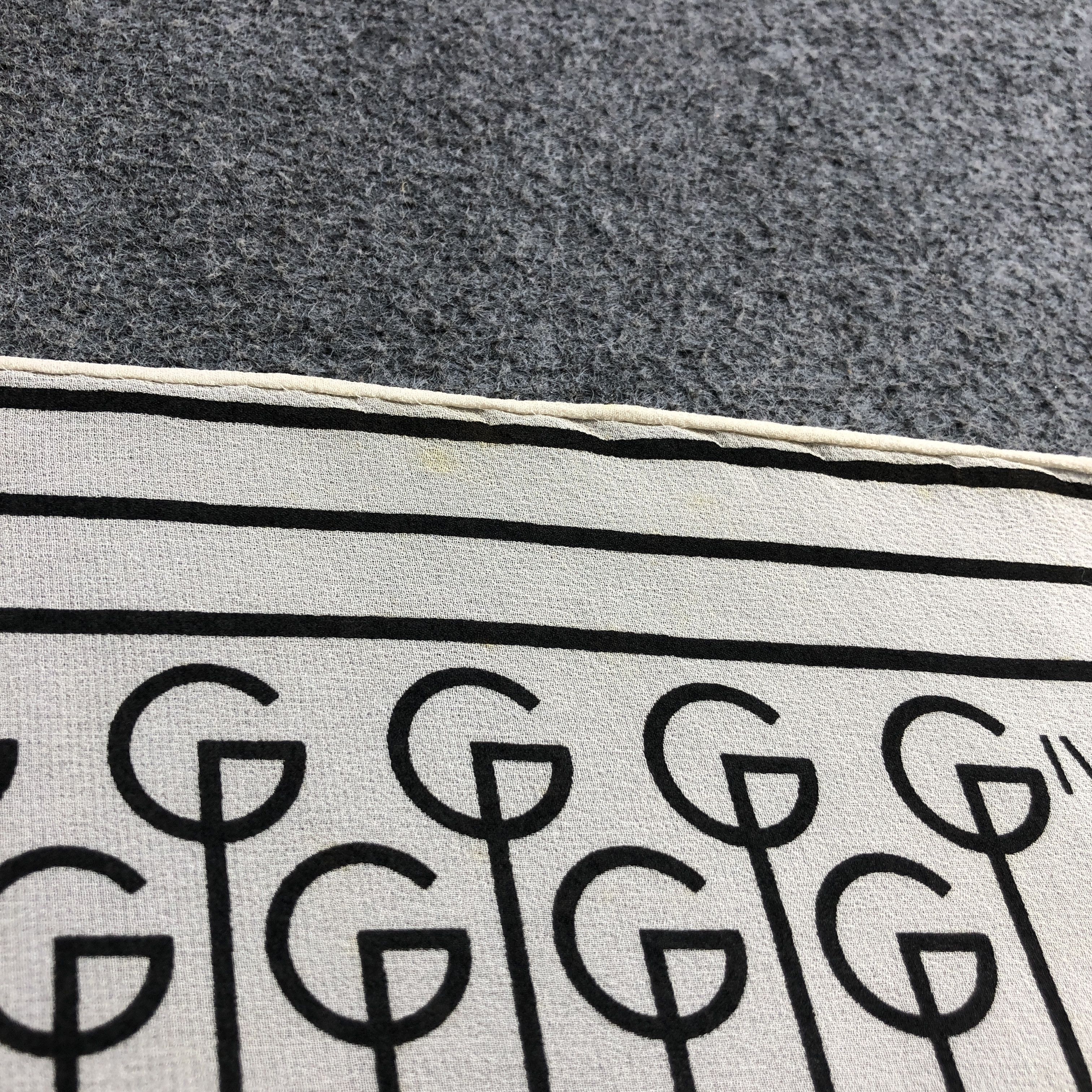 Givenchy Vintage Givenchy Monogram Hand Rolled Silk Scarf M1304 Size ONE SIZE - 15 Thumbnail