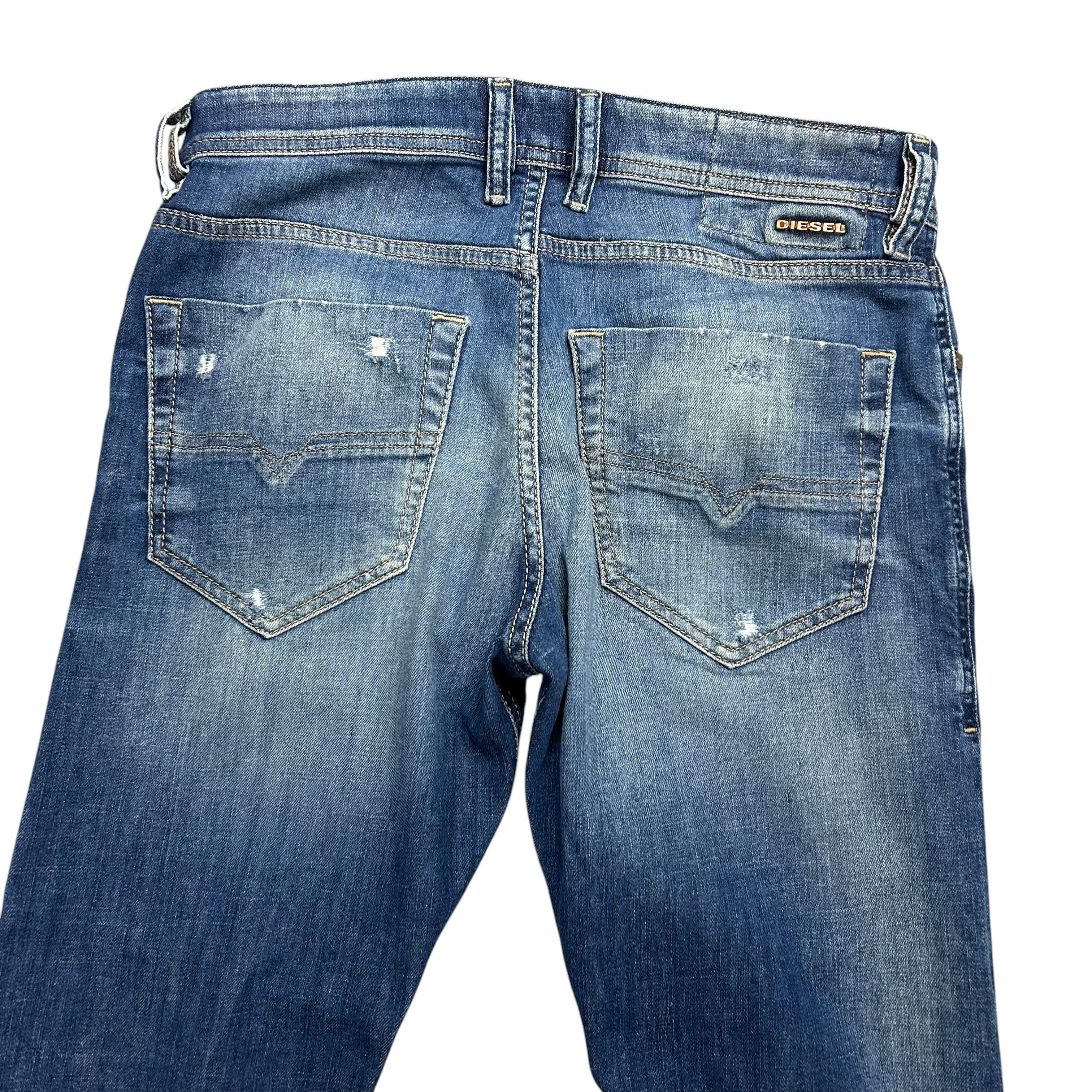Diesel Diesel Tepphar Slim Carrot Blue Denim Jeans Stretch W29L32 Size US 29 - 4 Thumbnail