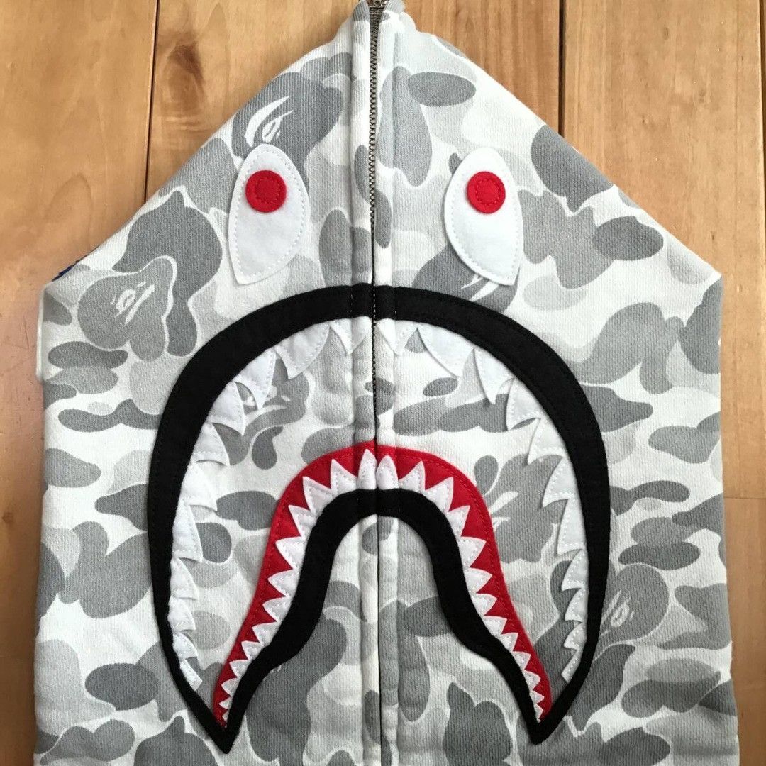 Bape × Nigo 🔥2008 Harajuku store camo🔥 BAPE shark full zip hoodie NIGO Size US L / EU 52-54 / 3 - 3 Thumbnail