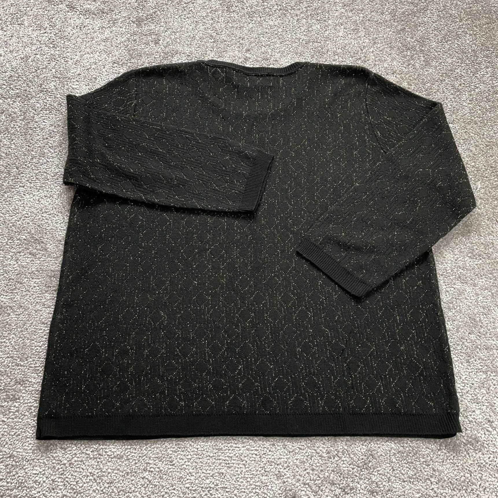 Vintage Alfred Dunner Sweater Pullover Womens XL Black Argyle Diamond Crew Neck Casual Size XL / US 12-14 / IT 48-50 - 2 Thumbnail
