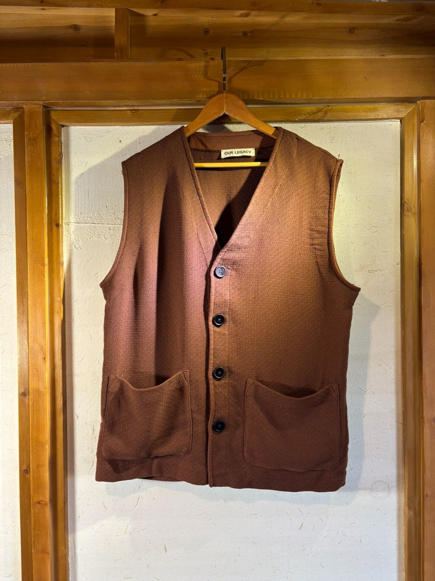 Our Legacy Our Legacy Cotton-Linen Oversized Vest Size US M / EU 48-50 / 2 - 1 Thumbnail