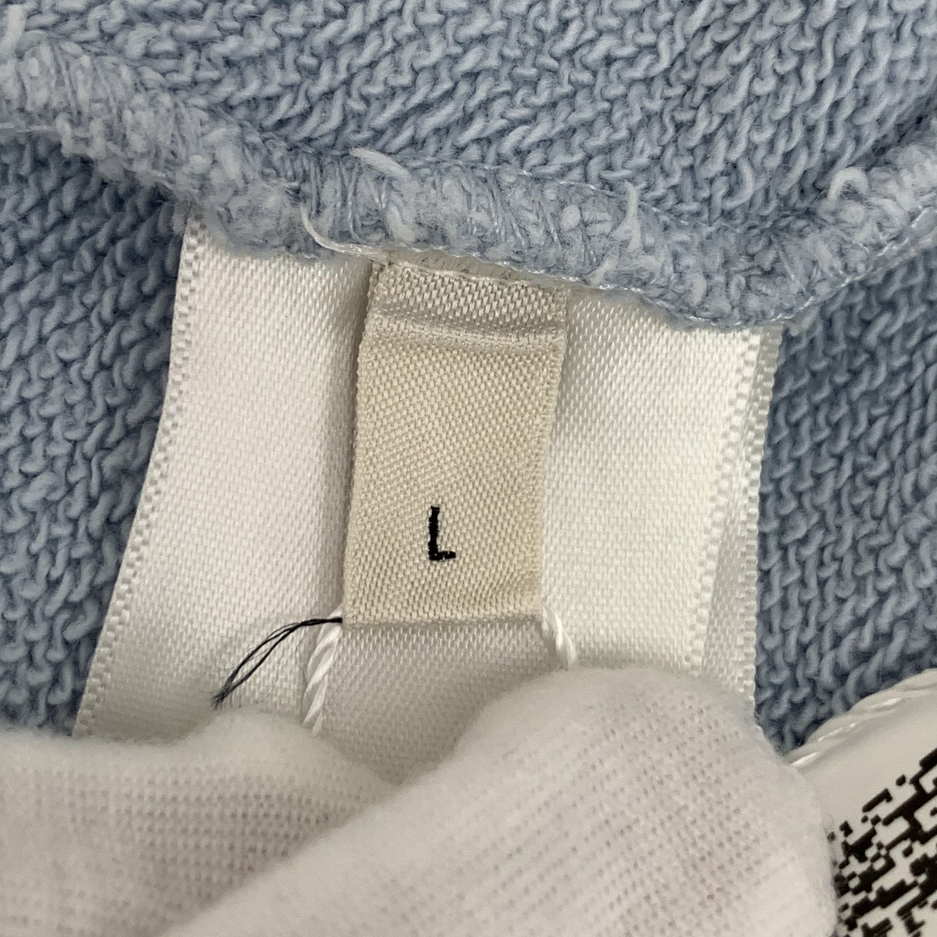 Celine Celine Logo Hoodie Light Blue (L) Size L / US 10 / IT 46 - 7 Thumbnail
