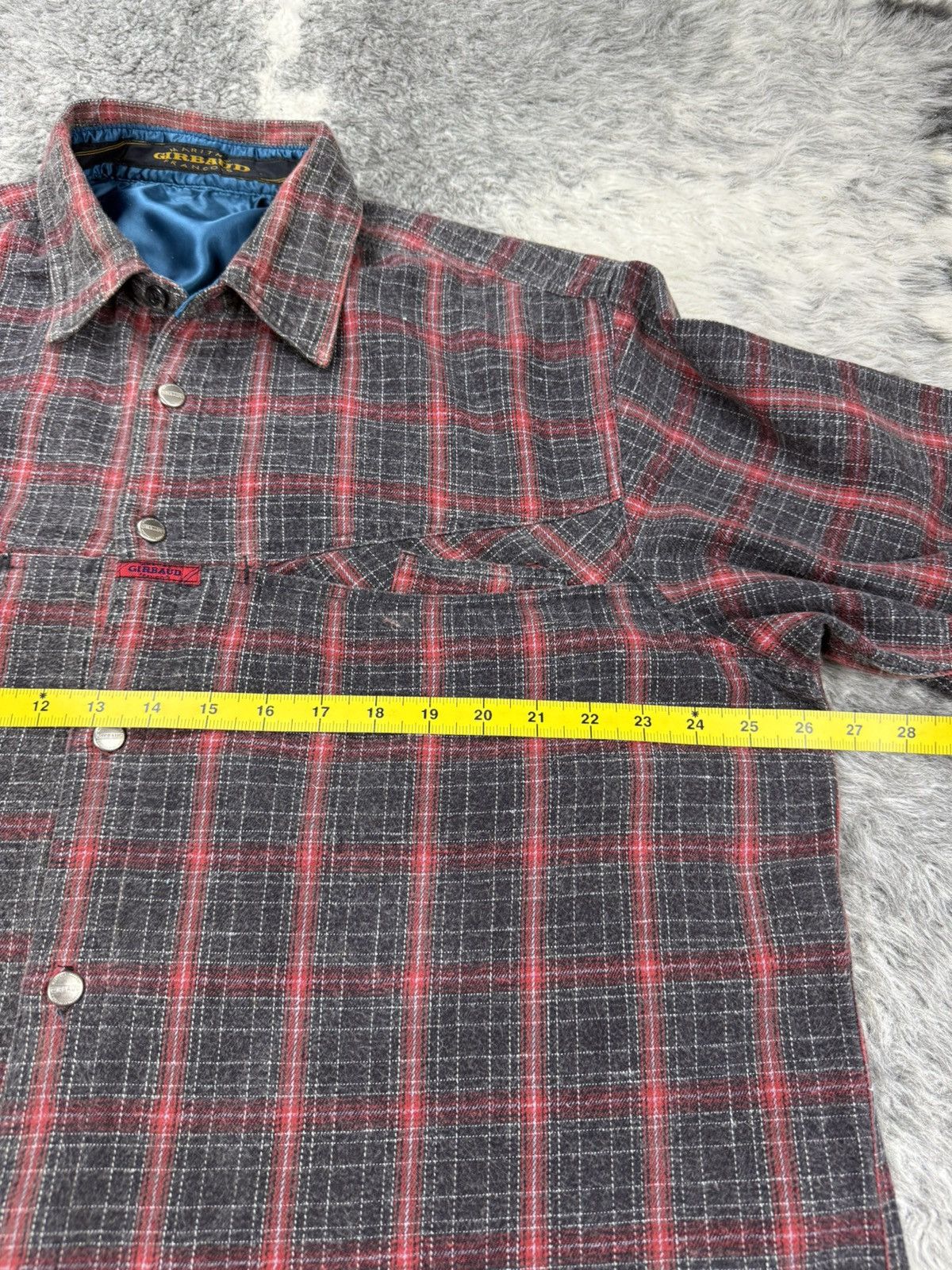 Marithe + Francois Girbaud Vintage MFG Shadow Plaid Tartan Rare Pockets Baggy Flannel Size US XL / EU 56 / 4 - 24 Thumbnail
