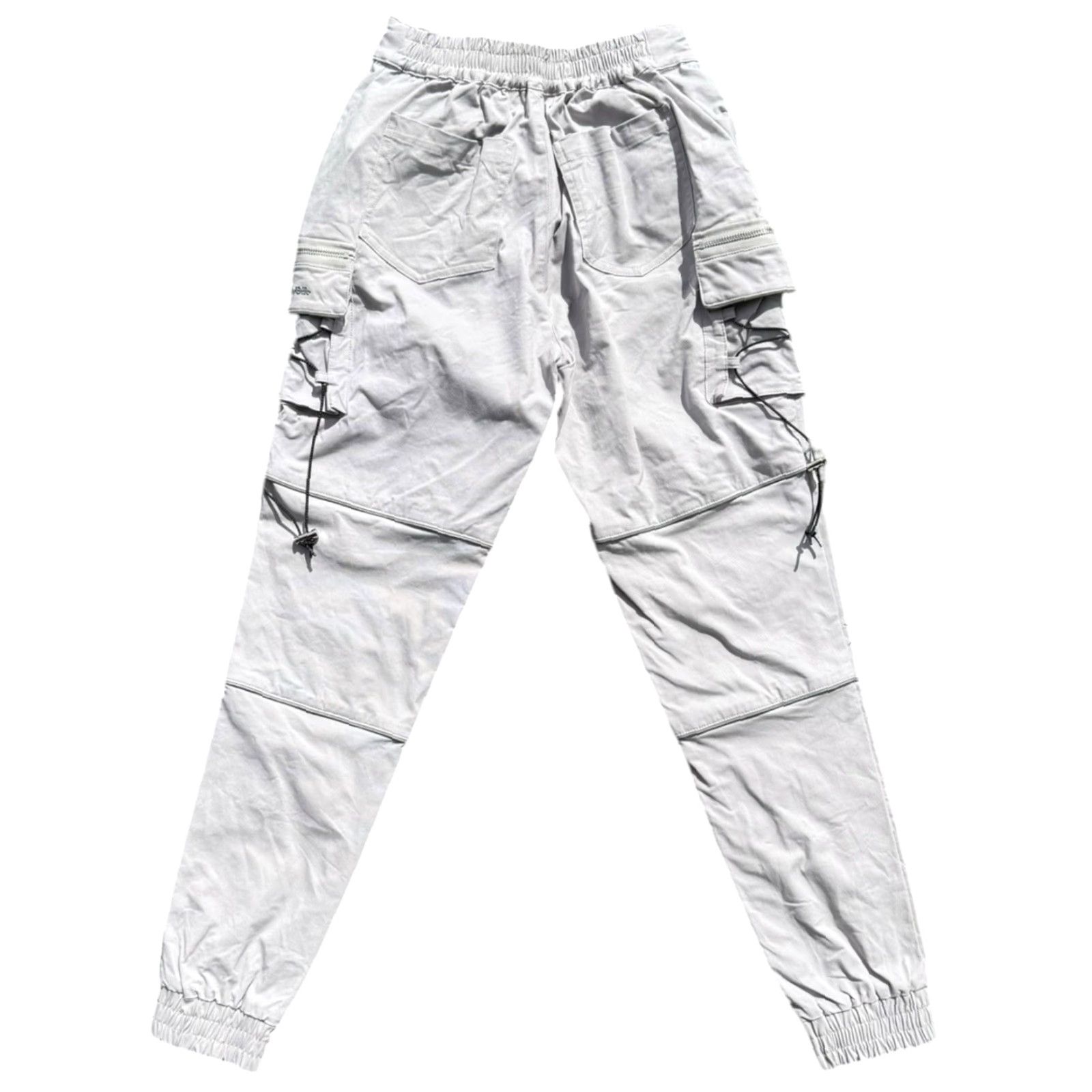 Vintage Maniere de Voir Grey Reflective Piped Cargo Pants Womens Size 6 Size 28" / US 6 / IT 42 - 2 Thumbnail