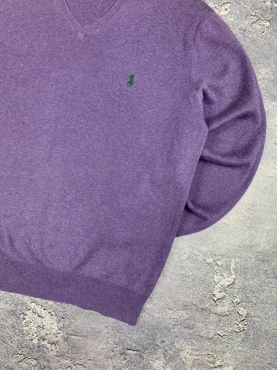Polo Ralph Lauren Polo Ralph Lauren Men’s V-Neck Sweater Purple Pima Cotton Size US M / EU 48-50 / 2 - 5 Thumbnail
